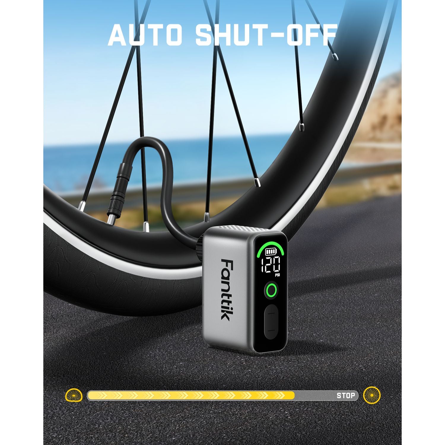 fanttik-x10-ace-tiny-bike-pump-cordless-electric-inflator-for-road-mountain-bike image 4