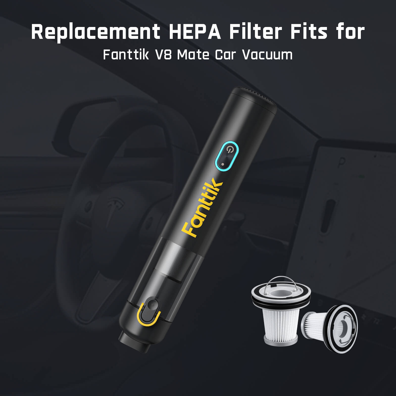 fanttik-2-pack-replacement-hepa-filter-for-slim-series-car-vacuum-genuine-oem-fi image 6