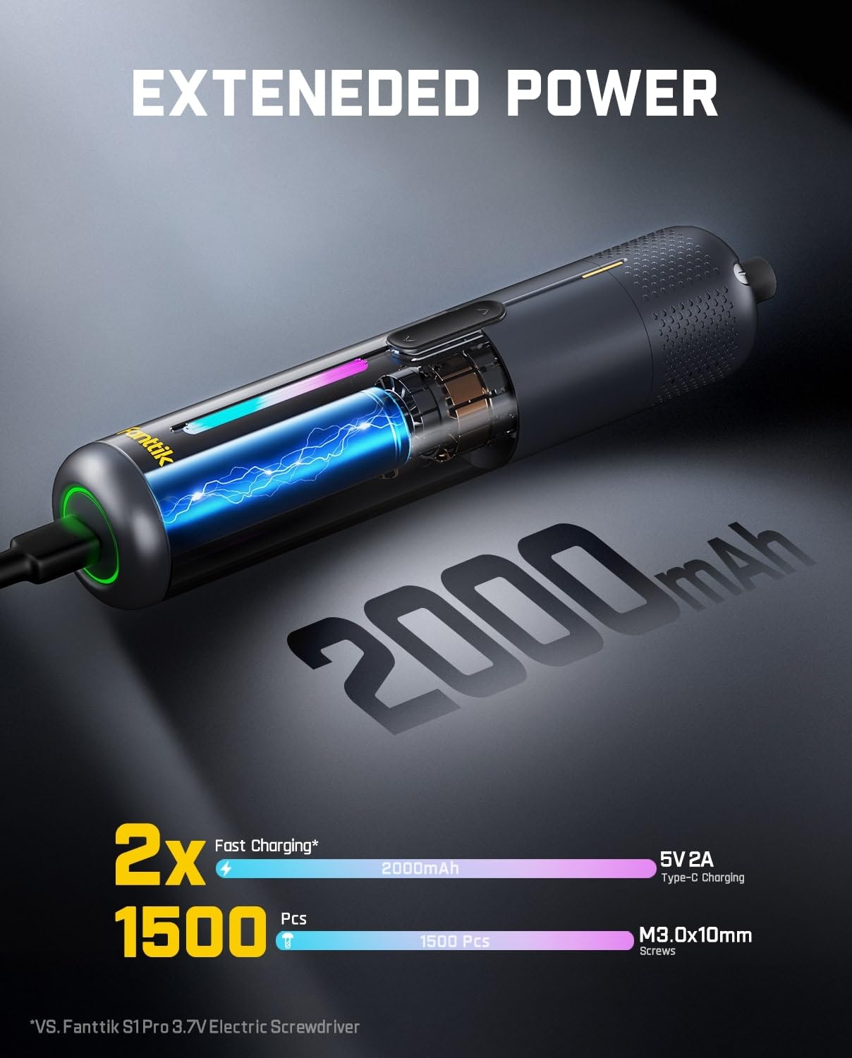 fanttik-s2-pro-max-electric-screwdriver-kit-with-7-torque-settings-and-16-magnet image 7