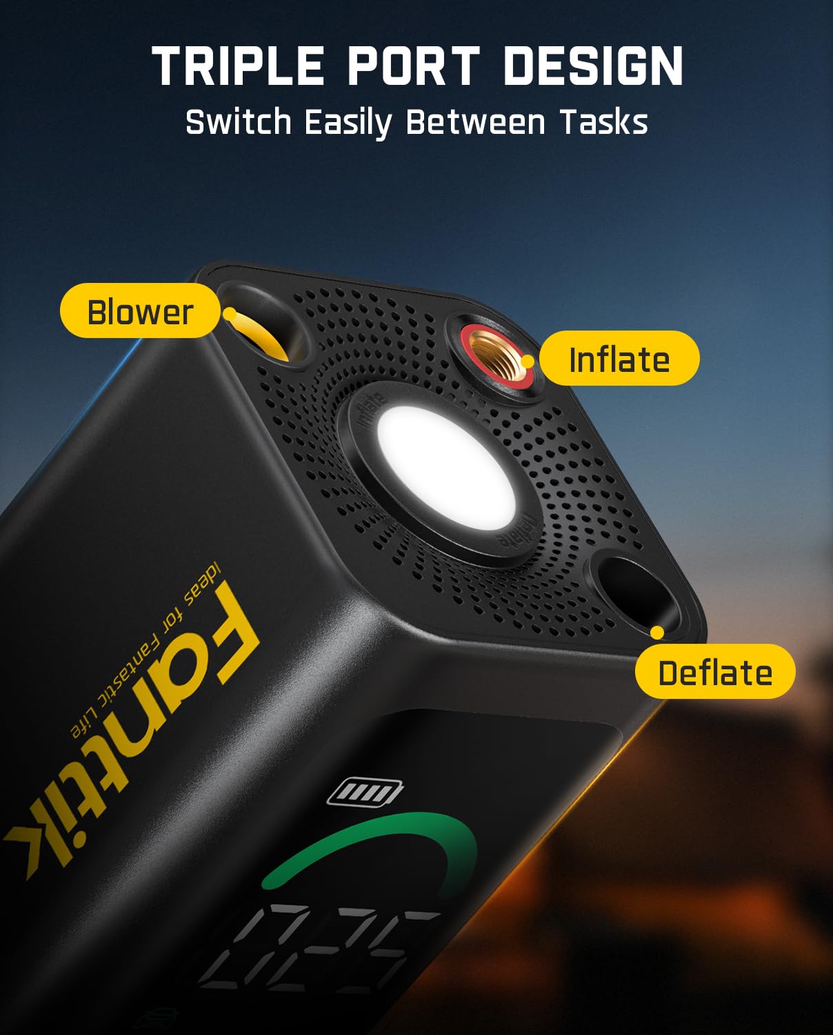 fanttik-x10-cross-tire-inflator-blower-2-in-1-cordless-portable-air-compressor image 3