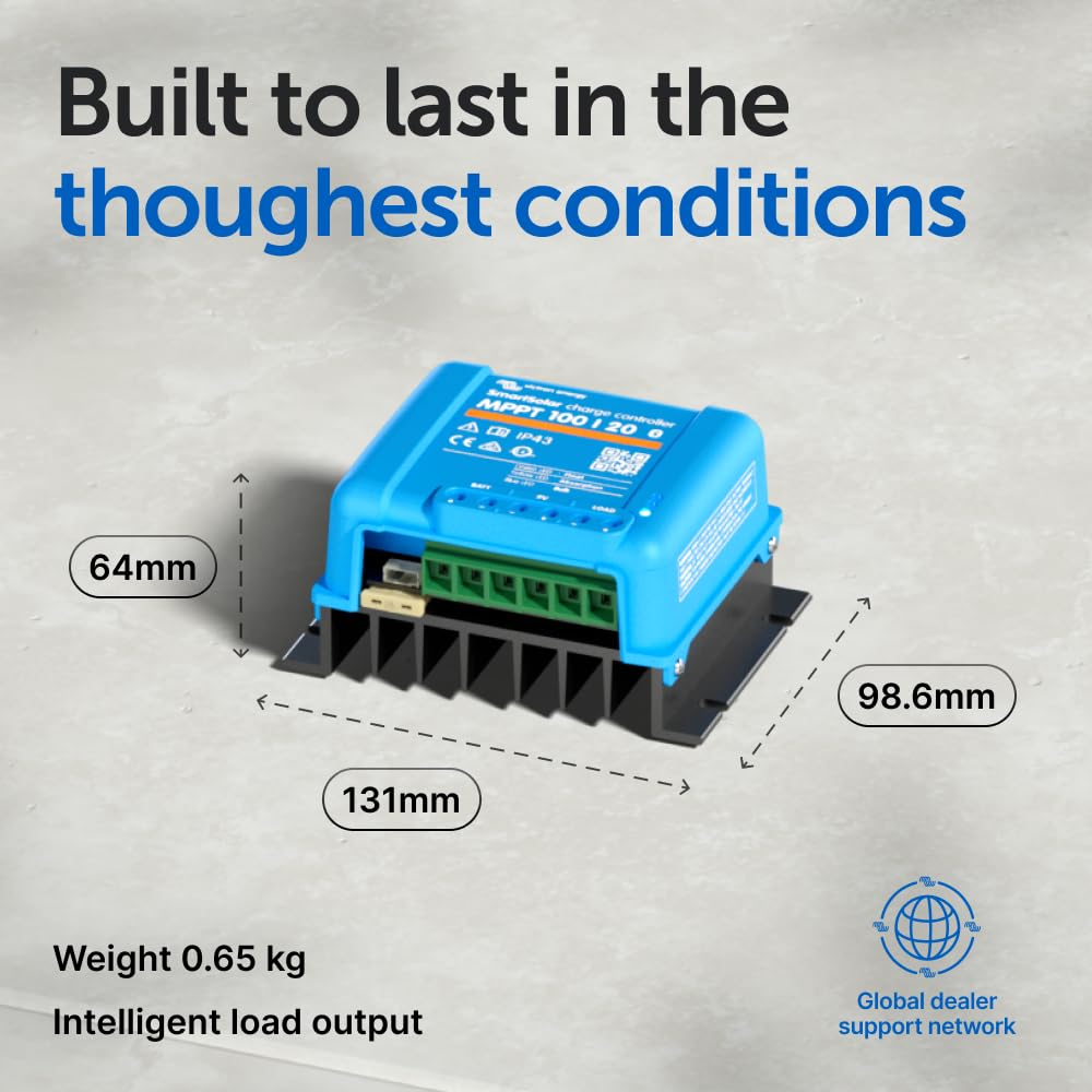 victron-energy-smartsolar-mppt-100-20-solar-charge-controller-100v-20a-48v-bluet image 3