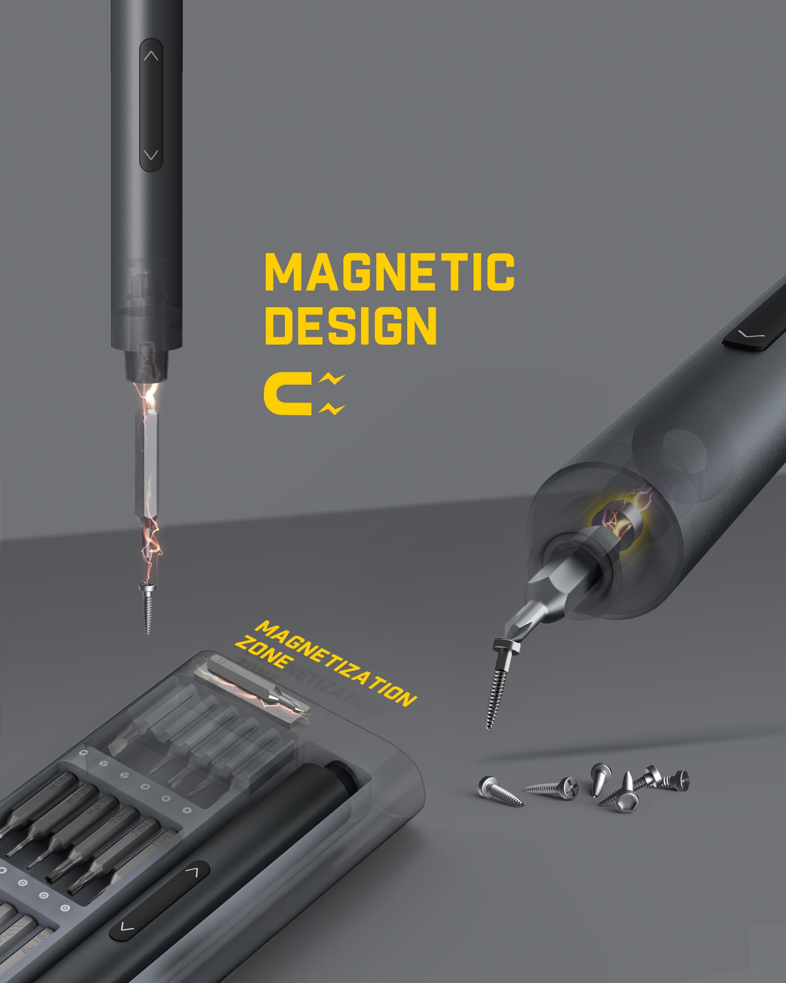 fanttik-e1-pro-mini-electric-screwdriver-precision-set-with-24-magnetic-bits-led image 5