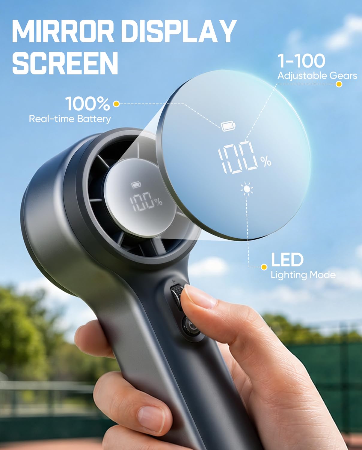 fanttik-goflow11-apex-portable-handheld-fan-2x2600mah-100-speed-led-display-flas image 7