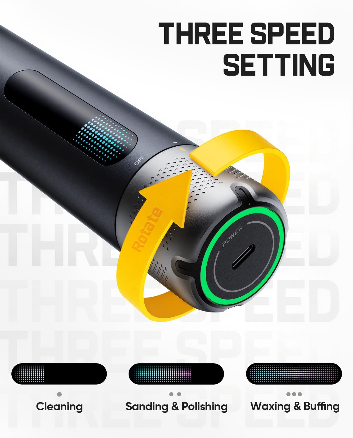 fanttik-p10-pro-mini-cordless-car-polisher-3-speed-300-950-rpm-4000mah-battery-2 image 7