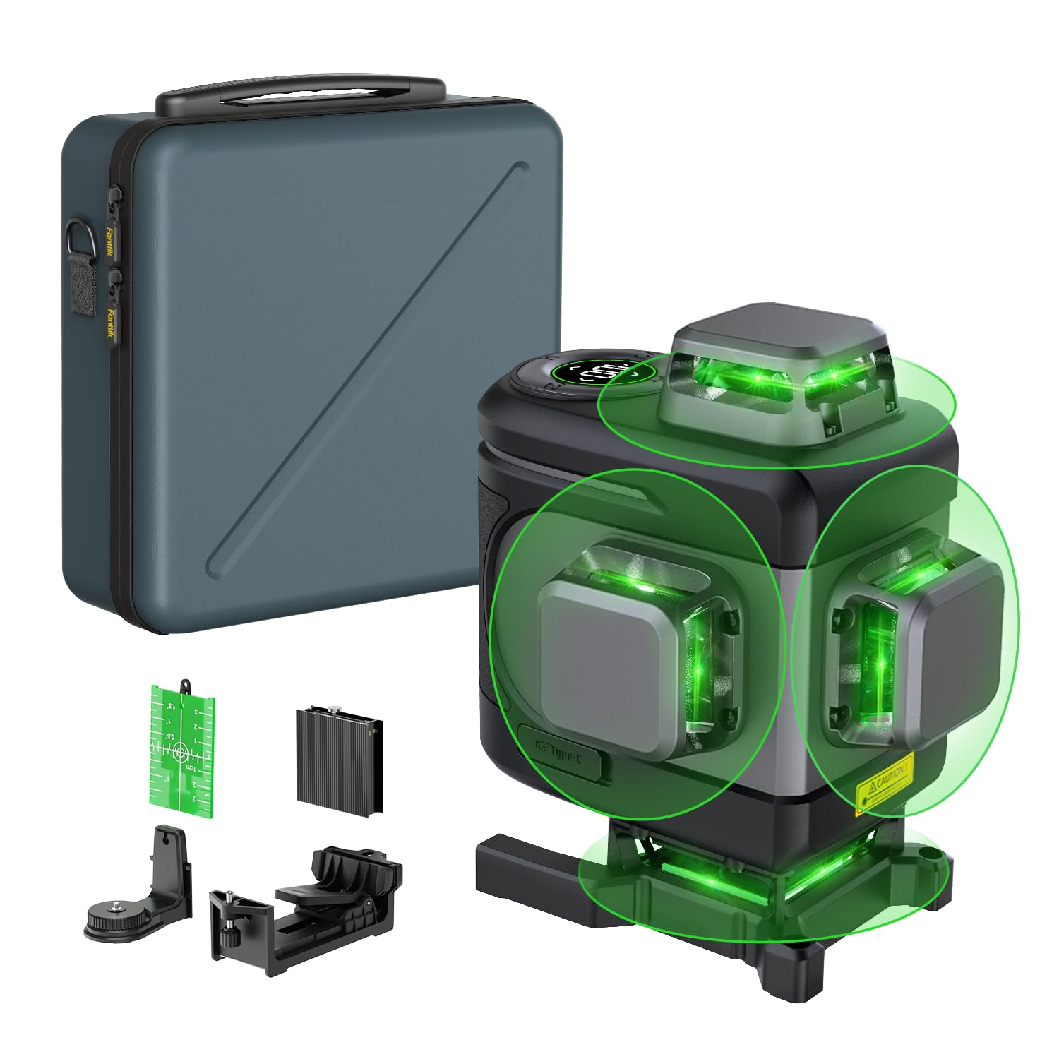 fanttik-d16-apex-professional-laser-level-4-x-360-green-beam-self-leveling-led-s image 1