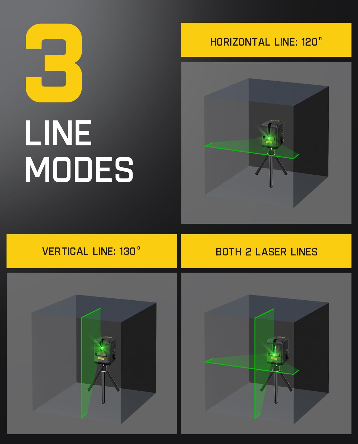 fanttik-d2-plus-laser-level-100-ft-green-cross-line-130-vertical-beam-usb-c image 5