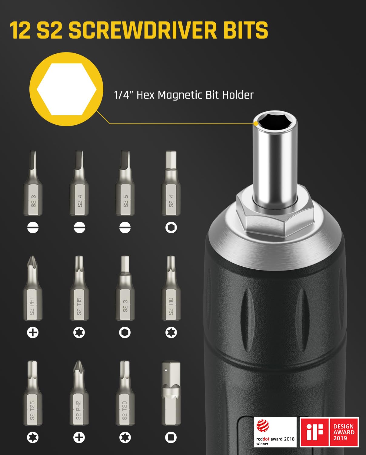 fanttik-ts2-pro-torque-screwdriver-wrench-set-t-handle-12-pcs-s2-steel-bits-1-4- image 6