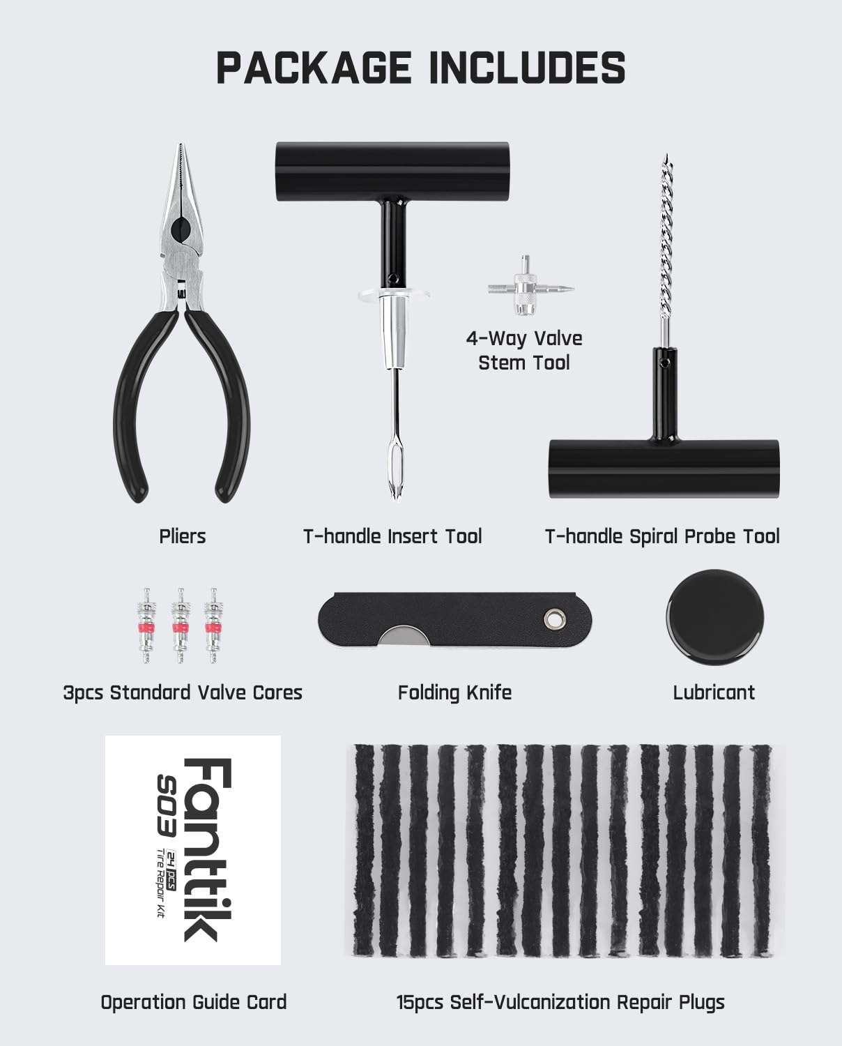 fanttik-tire-repair-kit-24pcs-heavy-duty-plug-kit-for-cars-trucks-atvs image 7