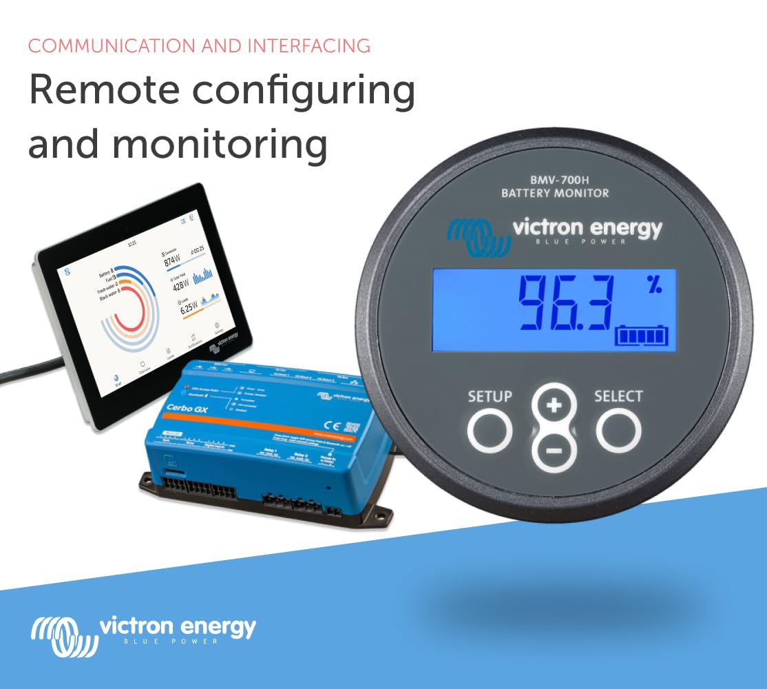 victron-energy-bmv-700h-battery-monitor-with-shunt-display-60-385-vdc-grey image 3