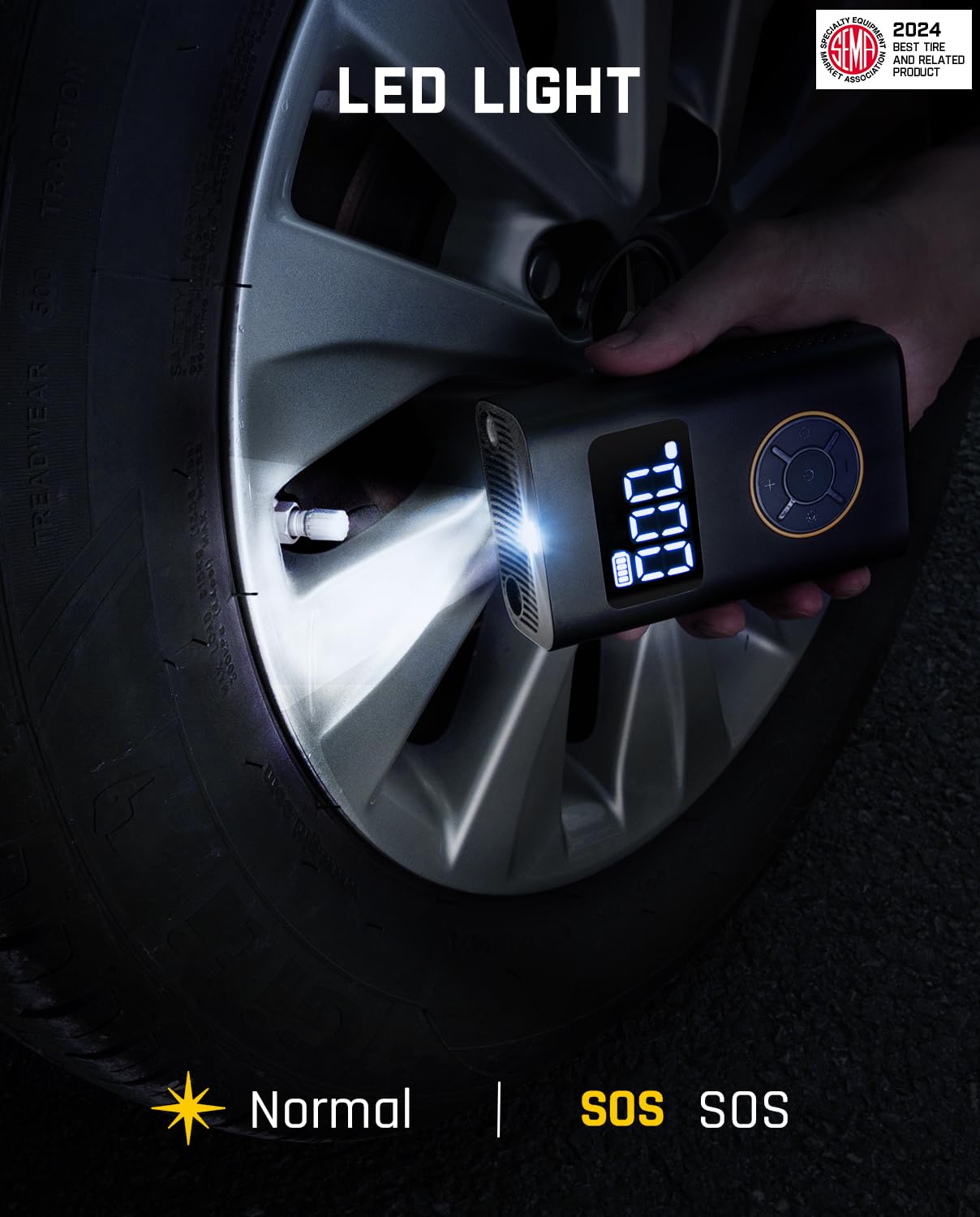 fanttik-x9-pro-portable-tire-inflator-150psi-cordless-air-compressor-with-digita image 8