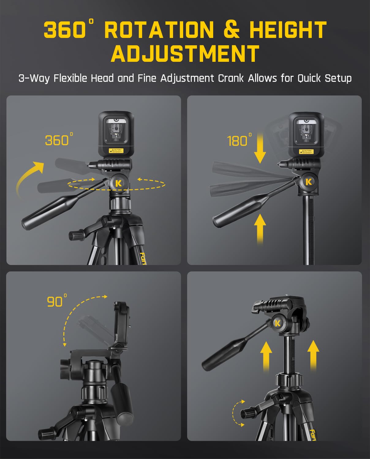 fanttik-dt1-tripod-for-laser-levels-and-measurement-tools-with-3-way-head image 3