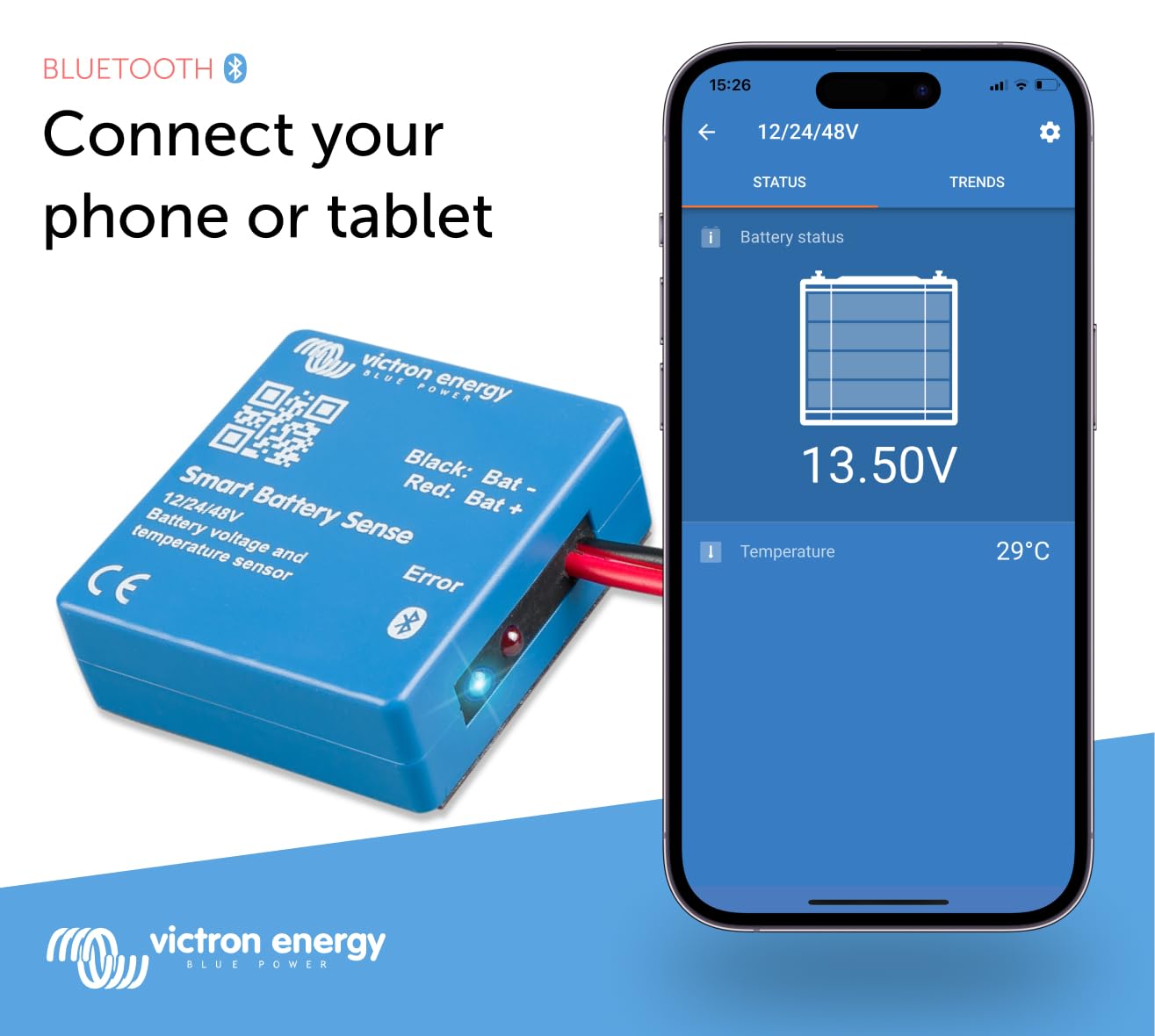 victron-energy-smart-battery-sense-wireless-voltage-temperature-sensor-for-mppt- image 2
