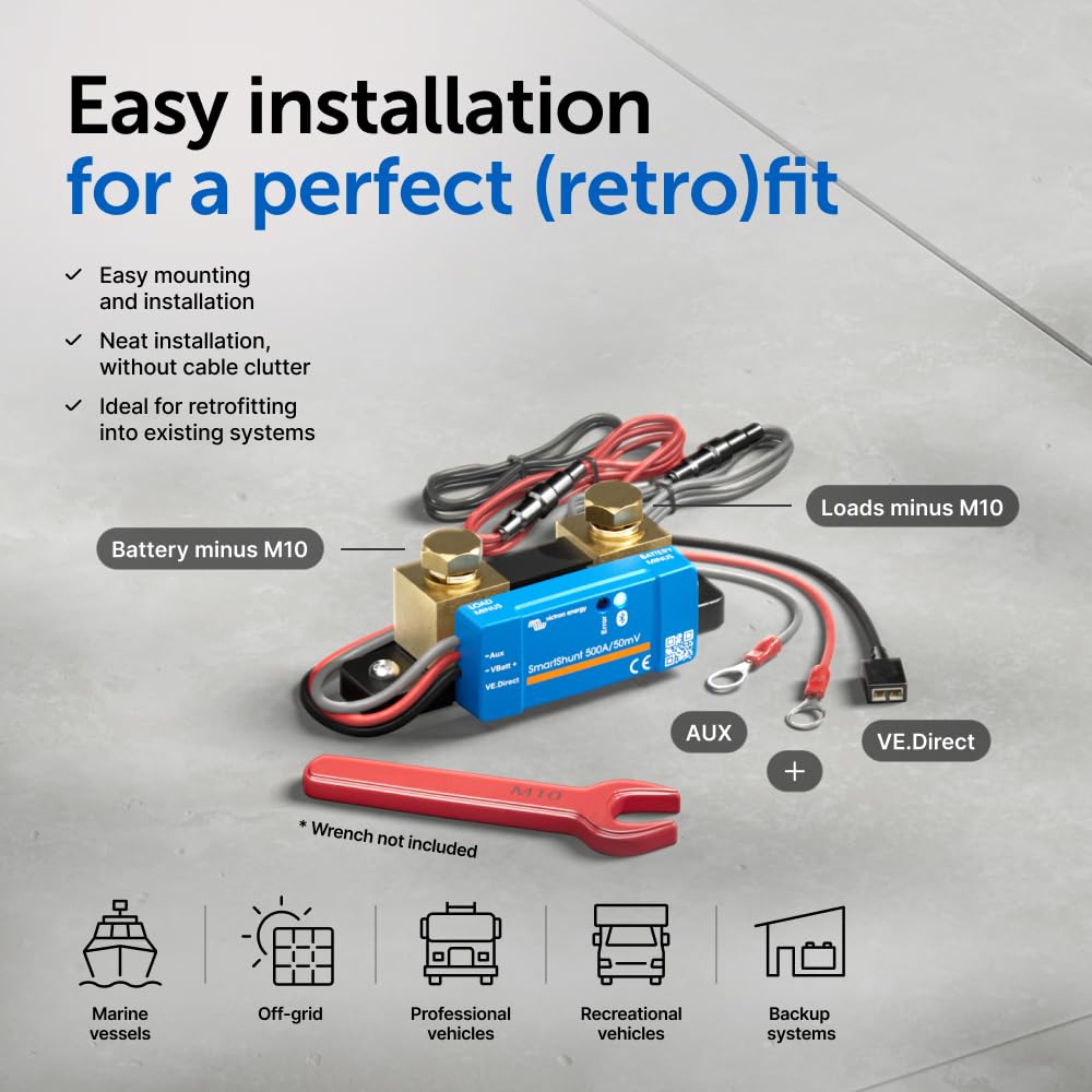 victron-energy-smart-battery-shunt-ip65-bluetooth-battery-monitor-500a-6-5v-70v image 6