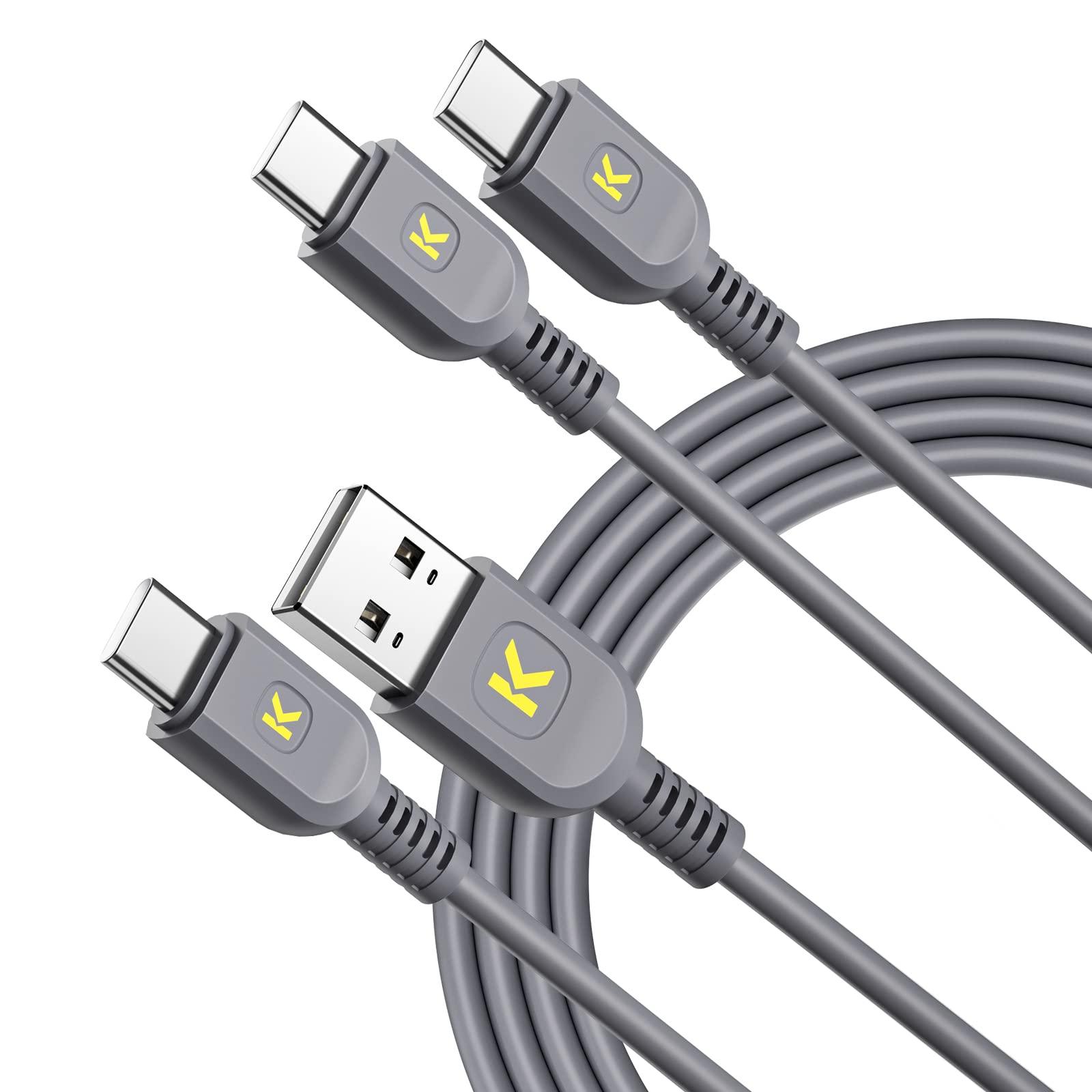 fanttik-usb-c-to-usb-c-cable-65w-usb-a-to-usb-c-cable-18w-2-pack-fast-charging-a image 2