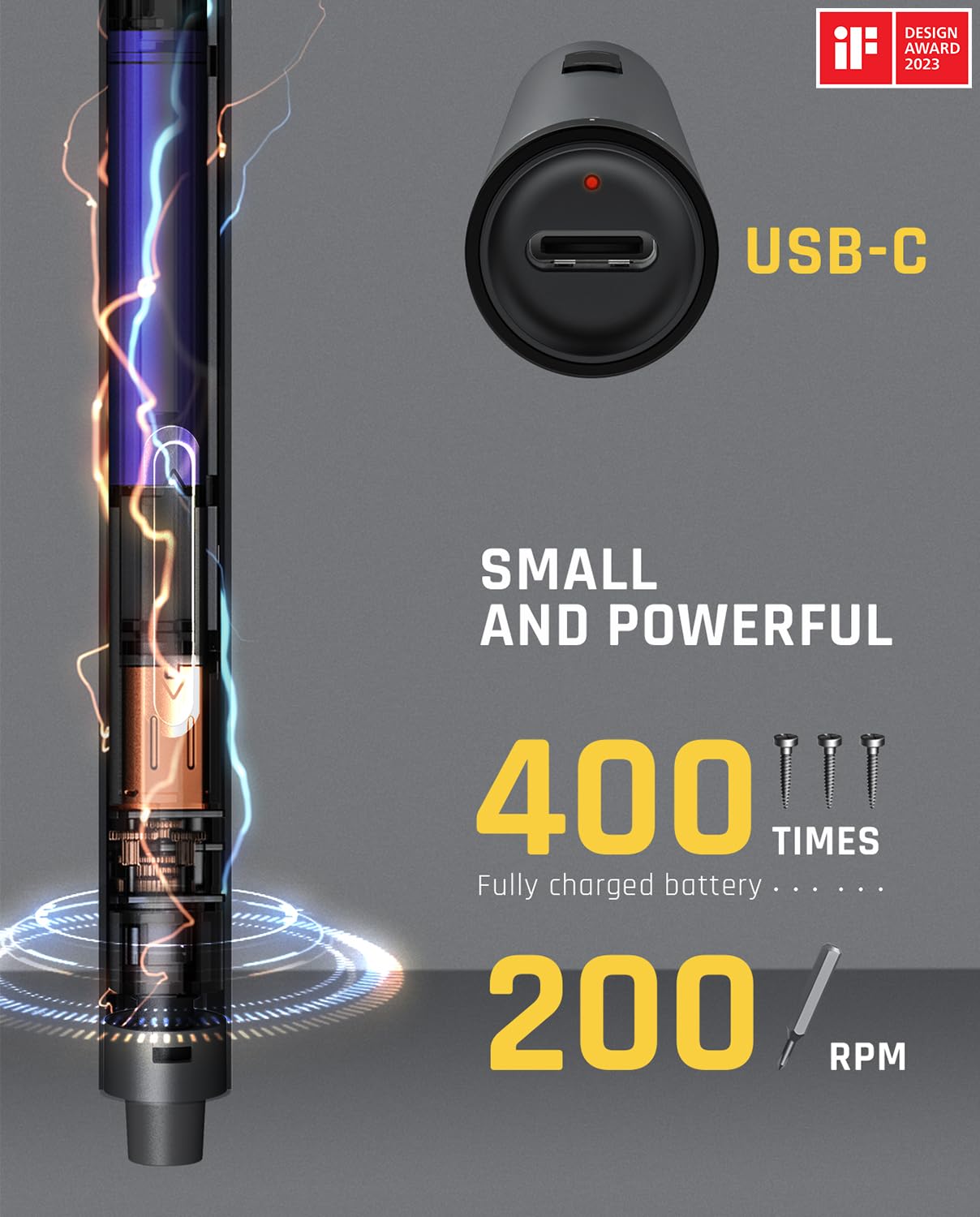 fanttik-e1-max-3-7v-mini-precision-electric-screwdriver-v10-apex-pivoting-car-va image 4