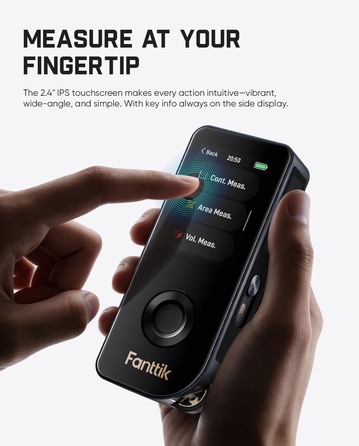 fanttik-a11-ultra-3-in-1-laser-measuring-tool-197ft-ips-touch-screen-wheel-rolle image 2