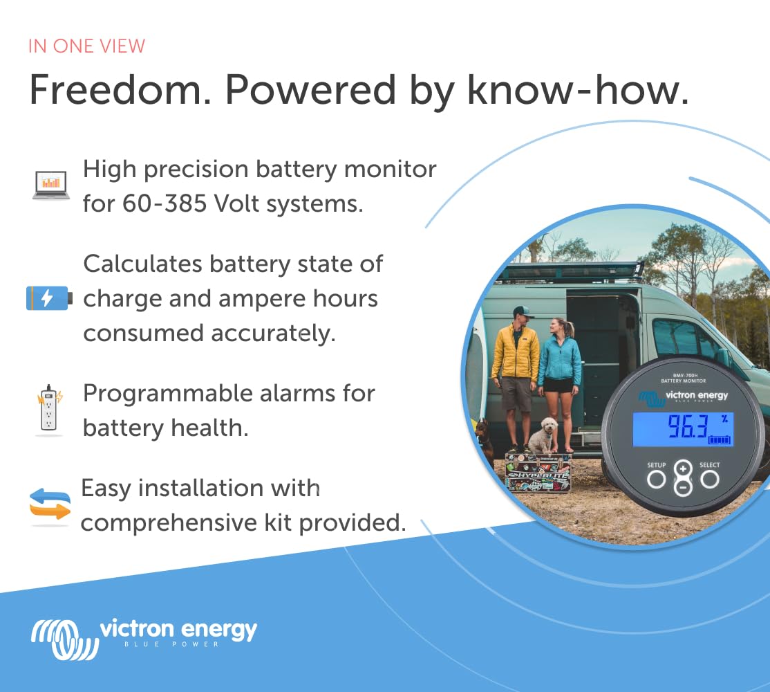 victron-energy-bmv-700h-battery-monitor-with-shunt-display-60-385-vdc-grey image 2