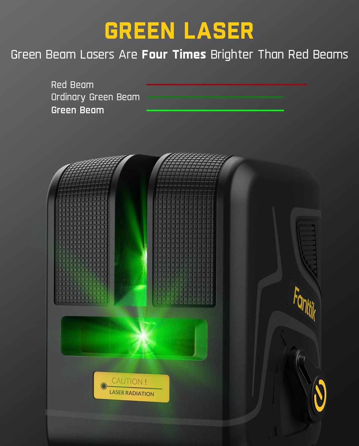 fanttik-d2-plus-laser-level-100-ft-green-cross-line-130-vertical-beam-usb-c image 2