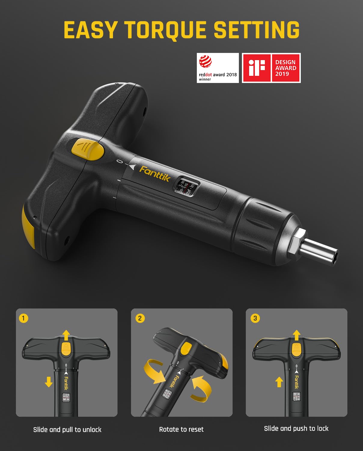 fanttik-ts2-pro-torque-screwdriver-wrench-set-t-handle-12-pcs-s2-steel-bits-1-4- image 4