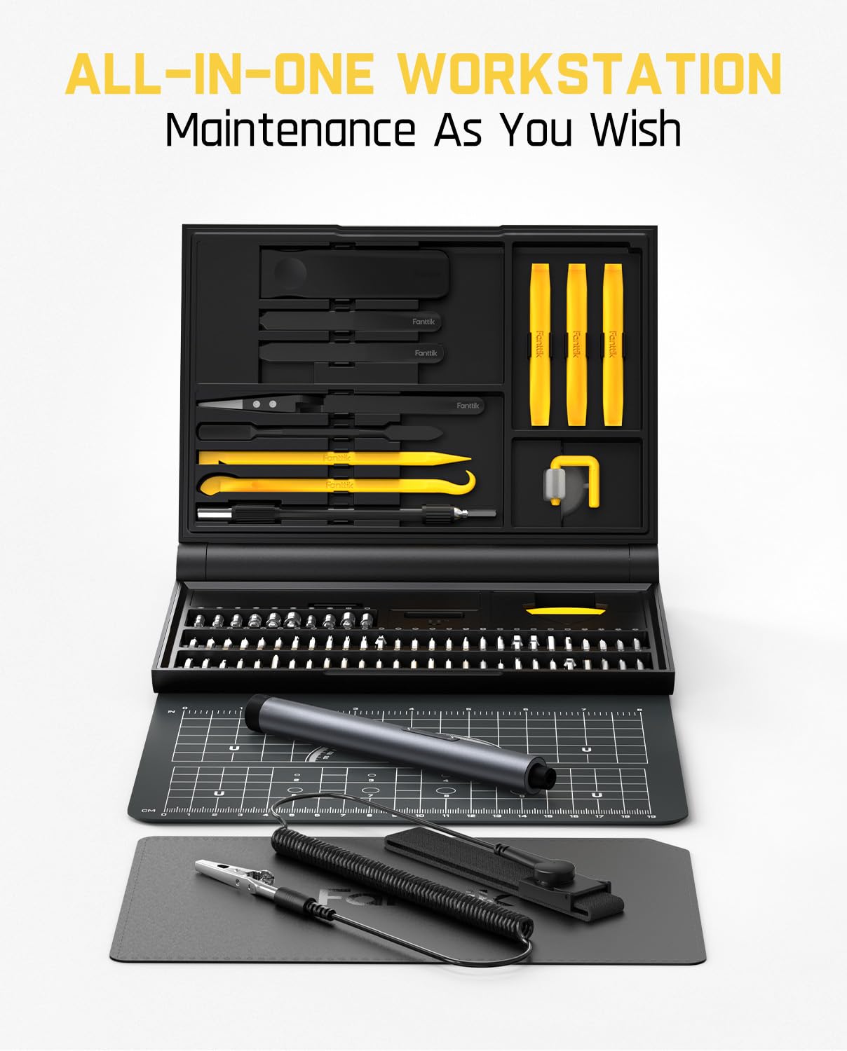 fanttik-e1-nex-workstation-electric-screwdriver-kit-with-64-magnetic-bits-12-fix image 2