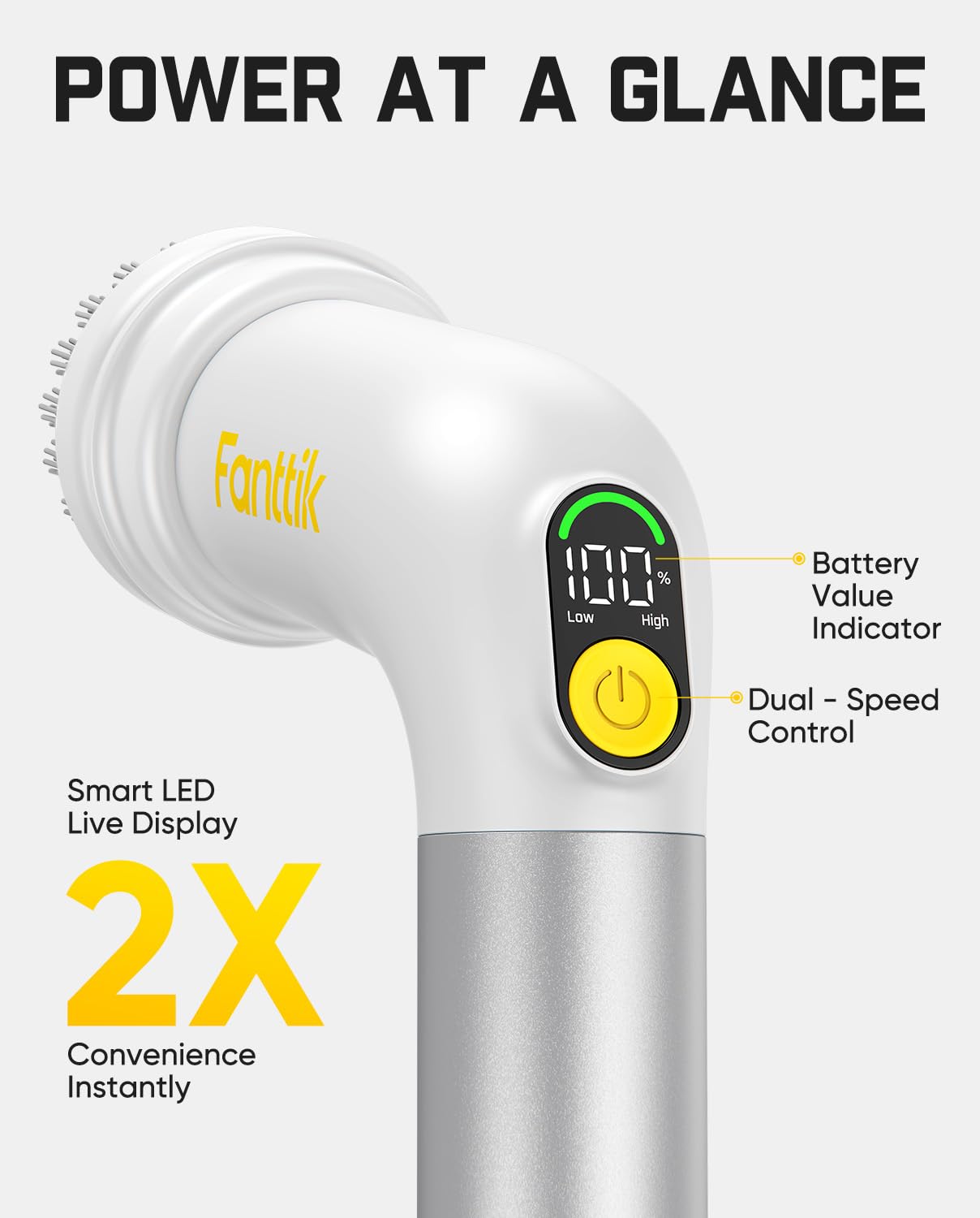 fanttik-g9-handy-cordless-electric-spin-scrubber-dual-speed-250-320-rpm-5-brush- image 5