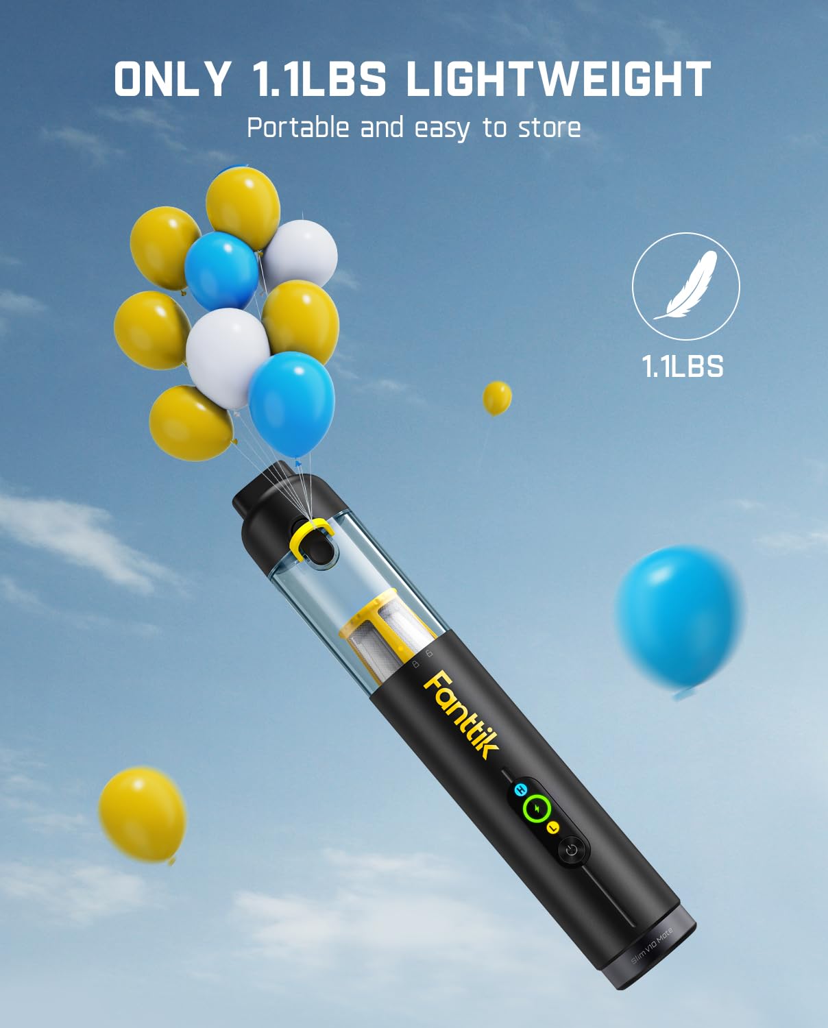 fanttik-slim-v10-mate-cordless-car-vacuum-17000pa-4-in-1-smart-display-2-suction image 6