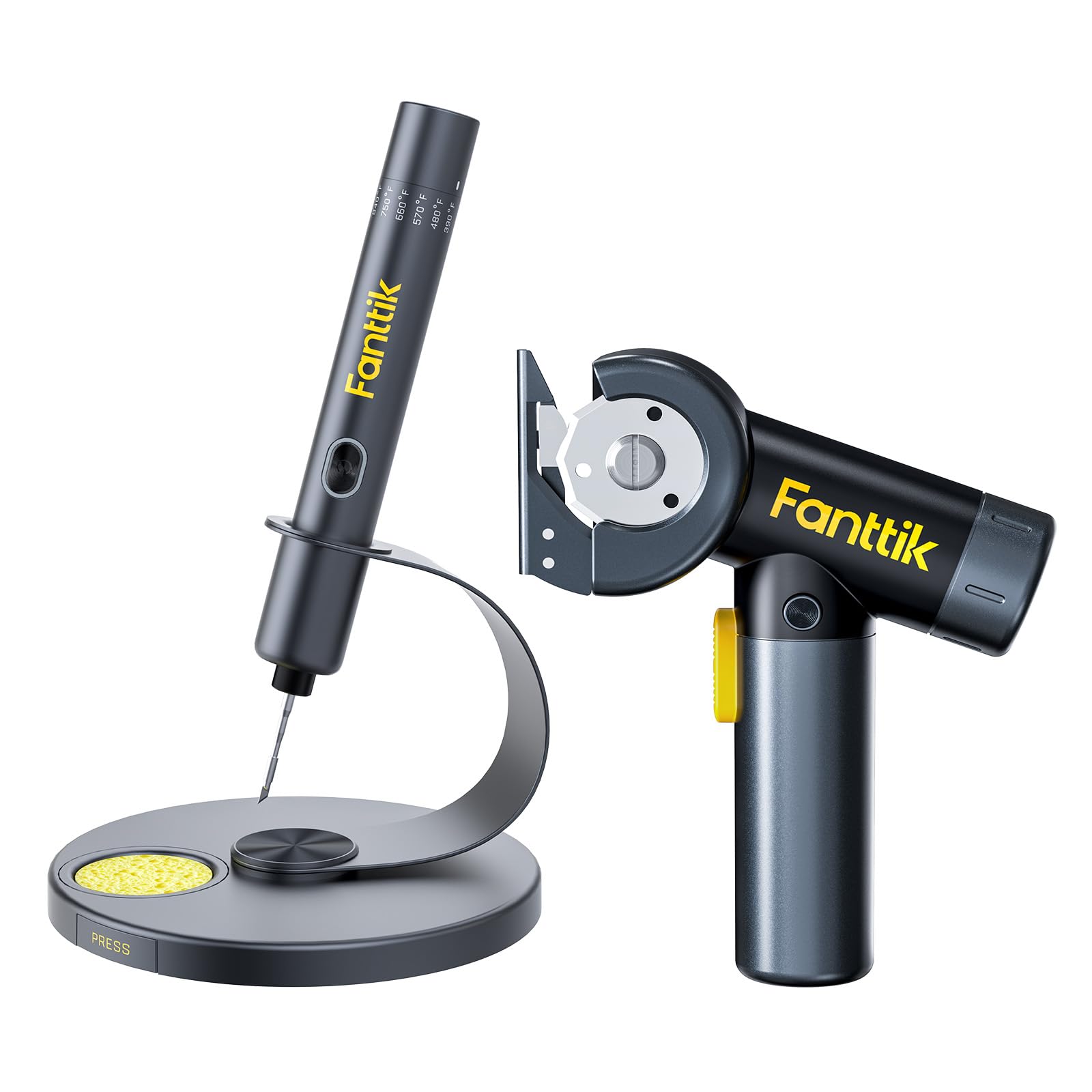 fanttik-t1-max-soldering-iron-kit-c8-nano-cordless-electric-scissors-with-led-di image 1