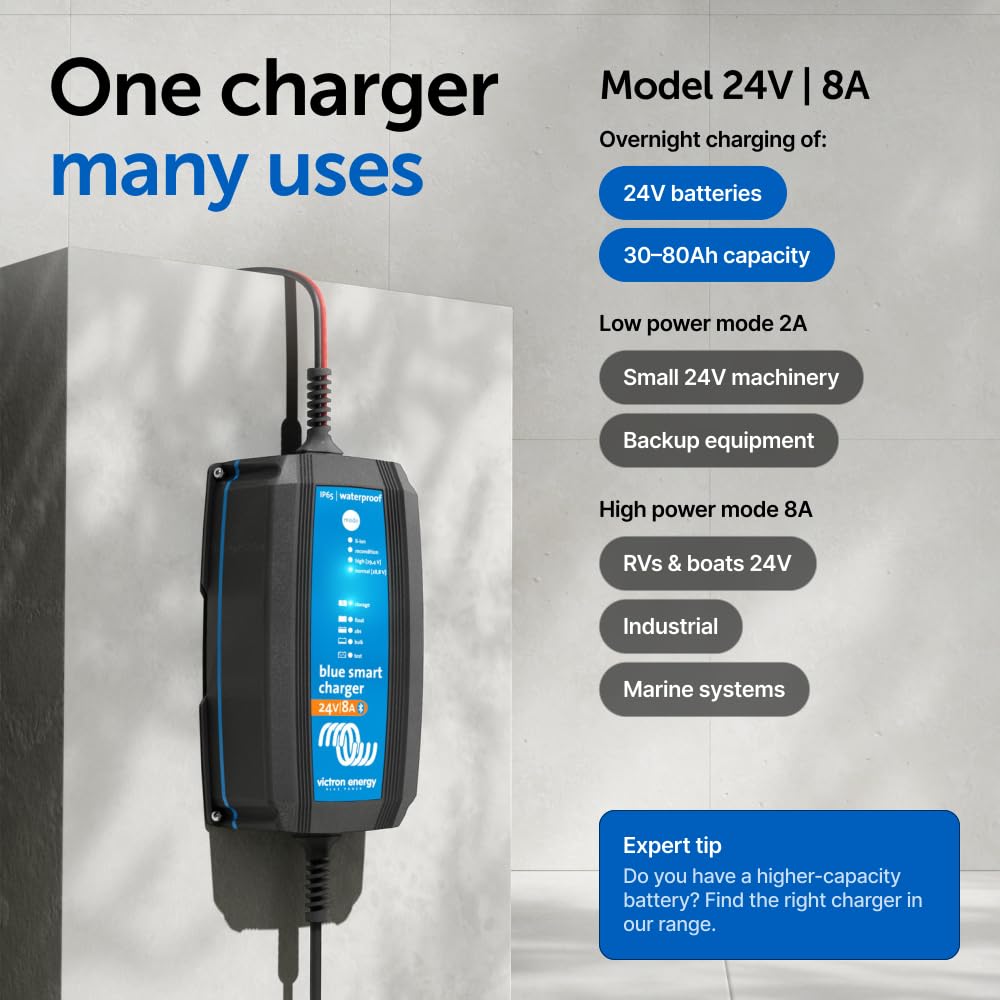 victron-energy-blue-smart-ip65-24v-8a-battery-charger-bluetooth-enabled-float-tr image 6