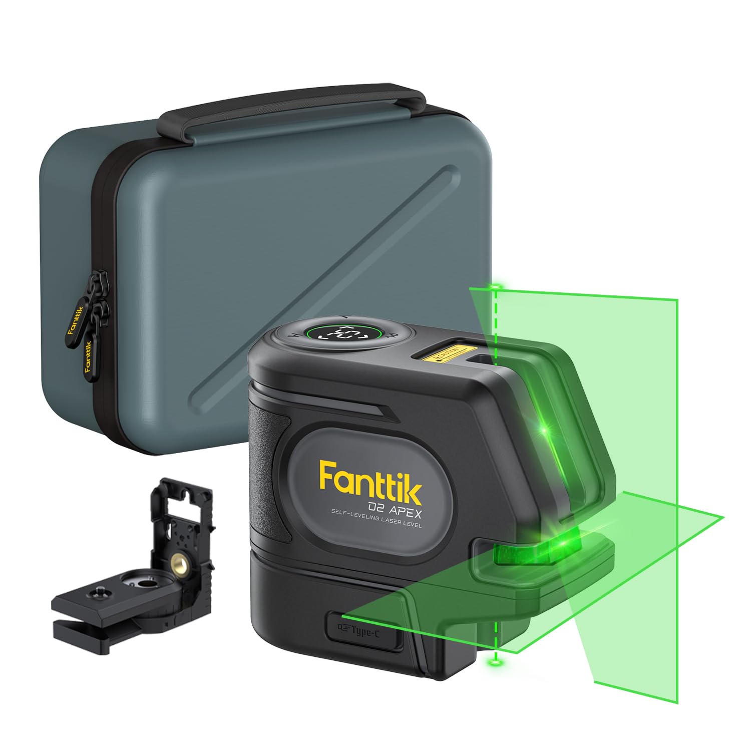 fanttik-d2-apex-self-leveling-green-cross-line-laser-level-with-plumb-points-100 image 1