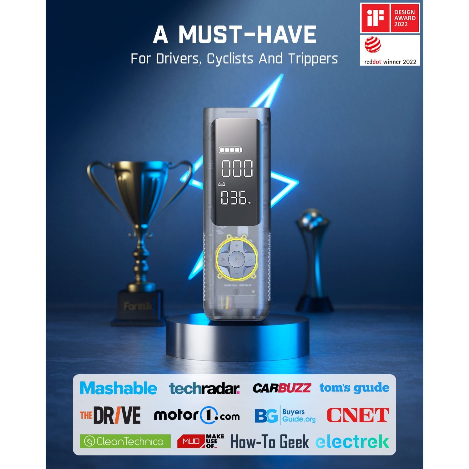 fanttik-x8-apex-tire-inflator-mechanical-gray-digital-pressure-gauge image 4