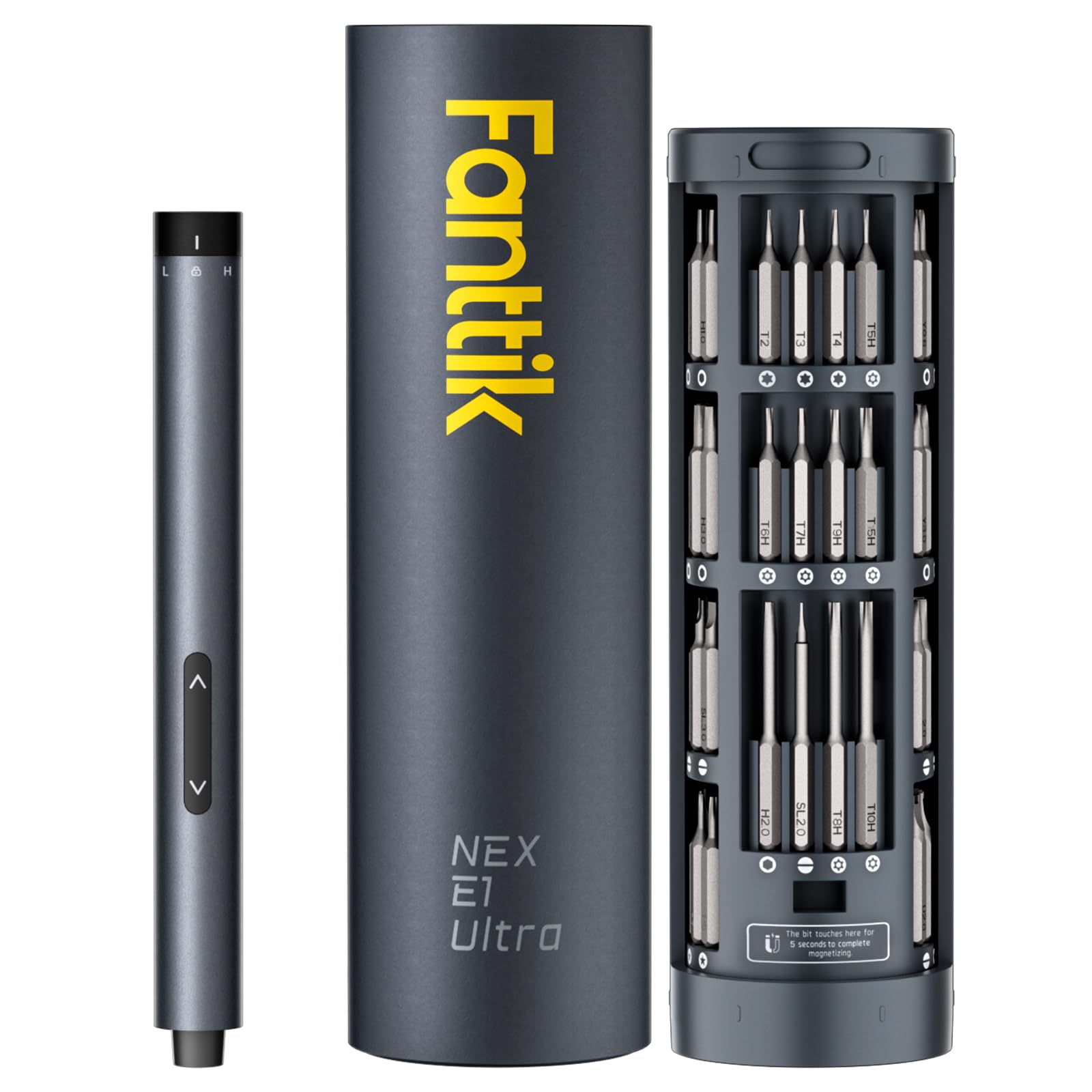 fanttik-e1-ultra-mini-electric-screwdriver-50-in-1-precision-set-with-revostor-m image 1