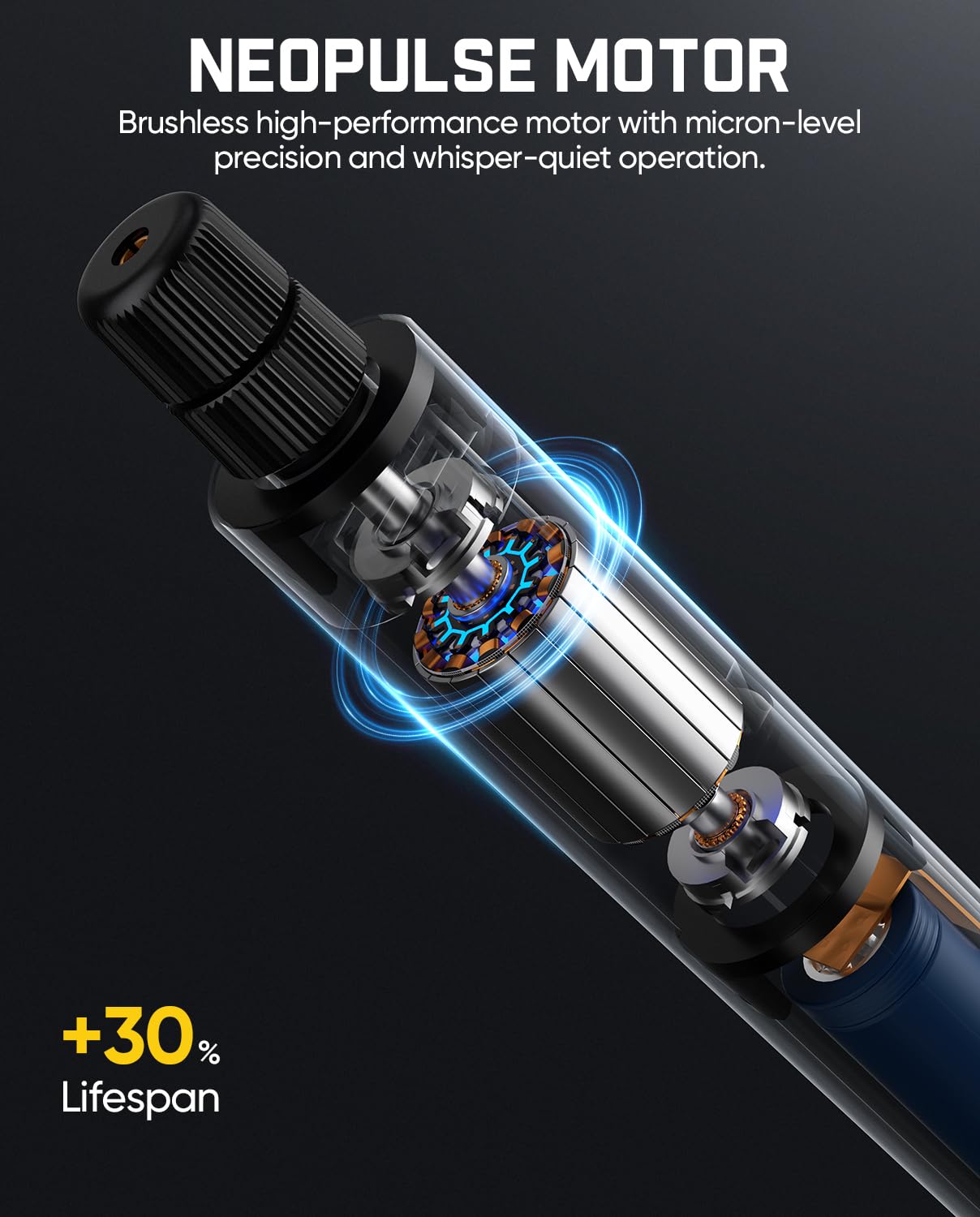 fanttik-f2-master-kit-mini-cordless-rotary-tool-with-28-accessories-and-case image 6