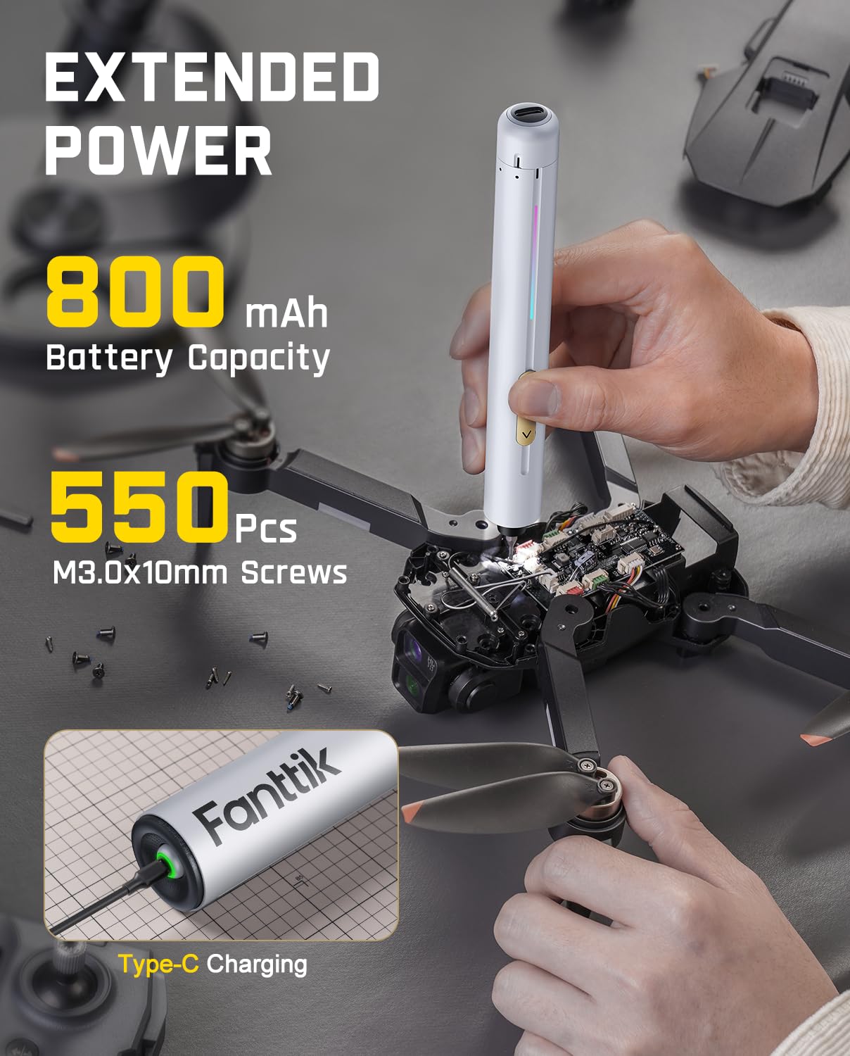fanttik-e2-ultra-electric-screwdriver-set-0-6n-m-torque-50-magnetic-bits-precisi image 4