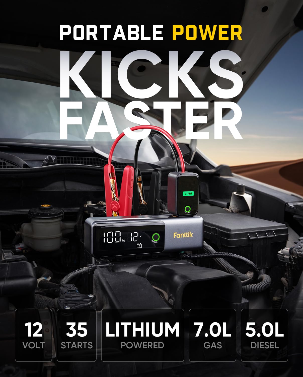fanttik-potent-t10-1800a-portable-jump-starter-12000mah-power-bank-12v-safe-lith image 2