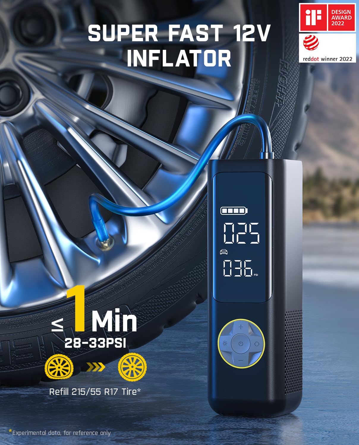 fanttik-x8-apex-tire-inflator-d2-cross-laser-level-with-10-hour-battery image 2