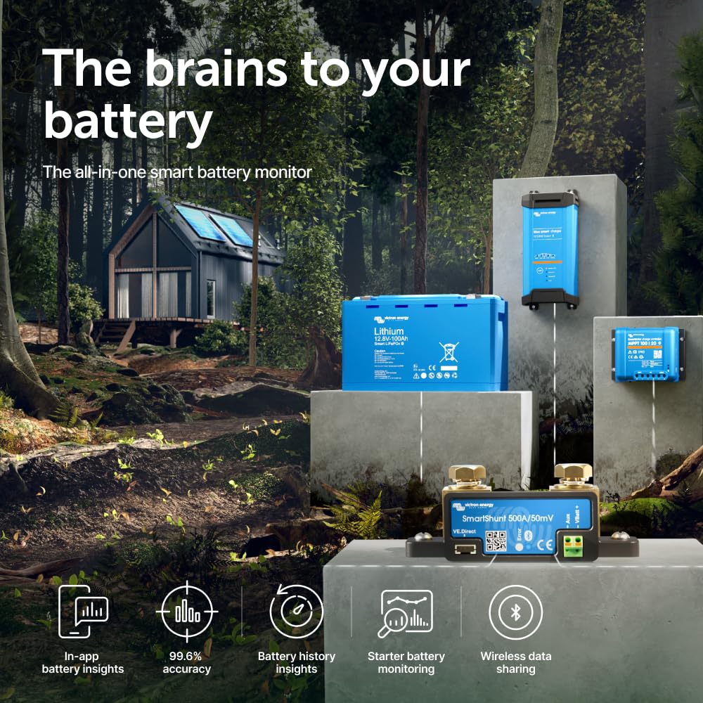 victron-energy-smart-shunt-500a-battery-monitor-with-bluetooth-smartshunt-for-6- image 2