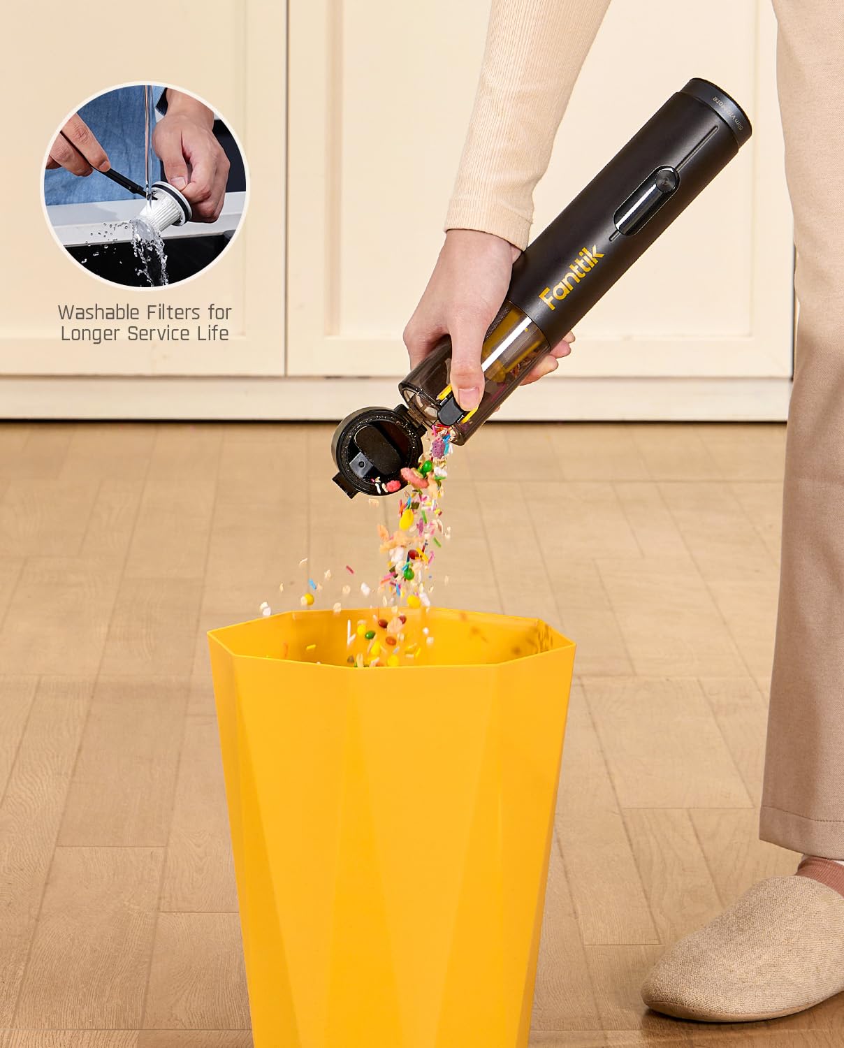 fanttik-slim-v10-mate-cordless-car-vacuum-17000pa-4-in-1-smart-display-2-suction image 7
