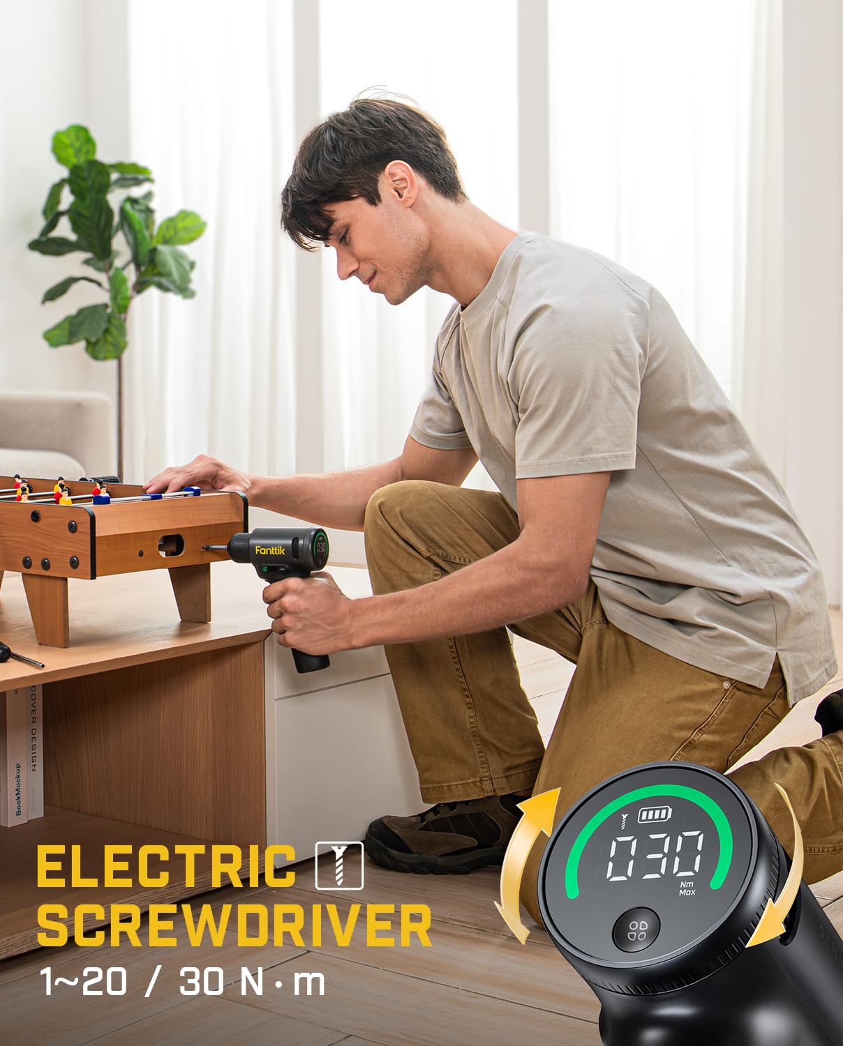 fanttik-k2-ultra-cordless-drill-driver-30-n-m-1250-rpm-tapswitch-2-5ah-battery-t image 5