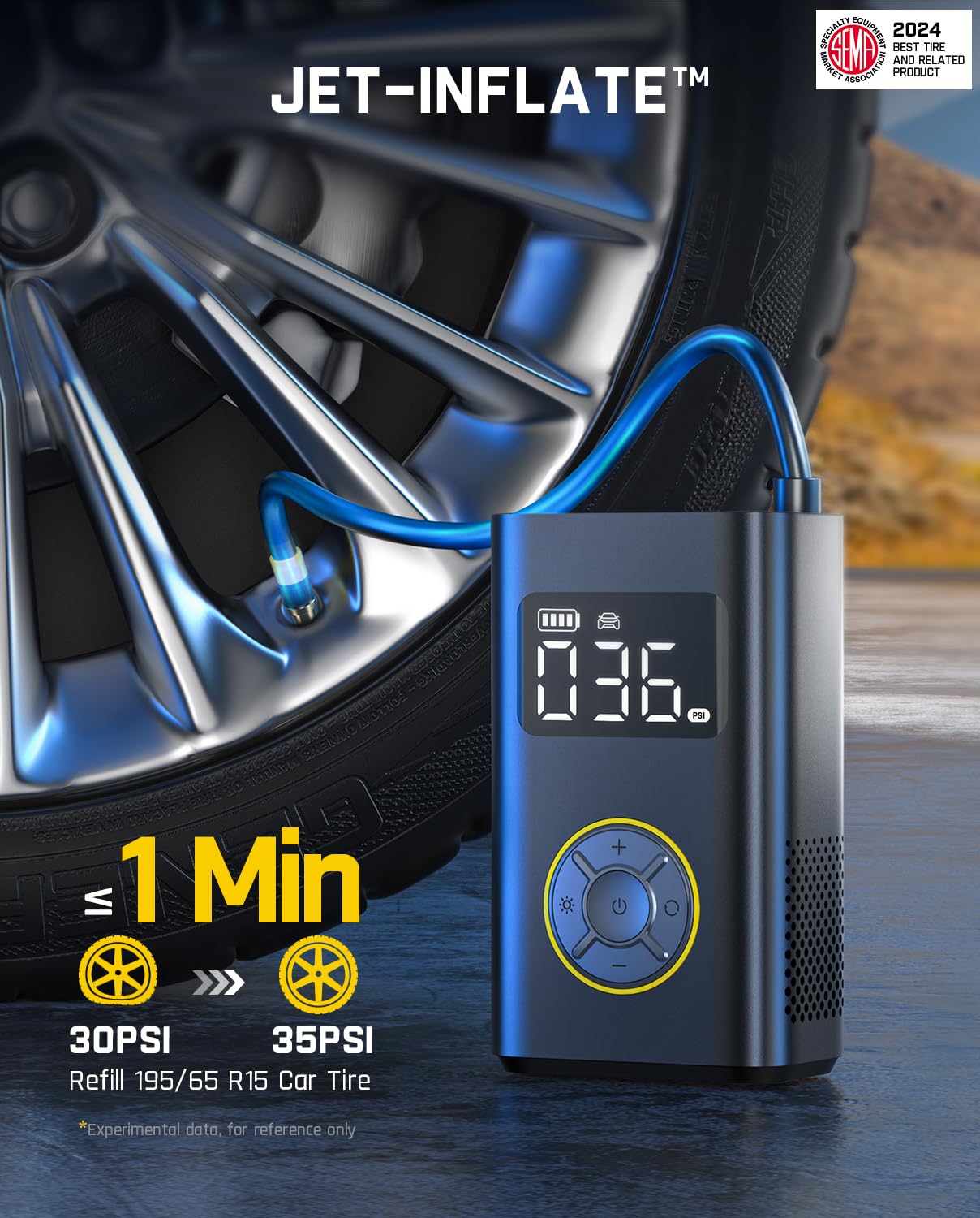 fanttik-x9-pro-portable-tire-inflator-150psi-cordless-air-compressor-with-digita image 2