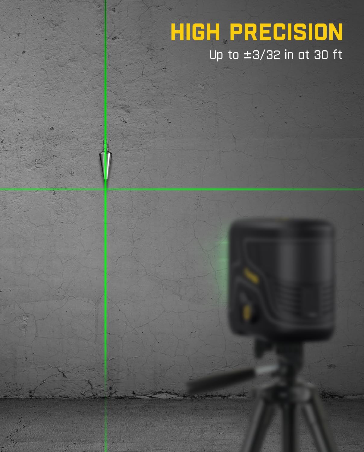 fanttik-d2-plus-laser-level-100-ft-green-cross-line-130-vertical-beam-usb-c image 4