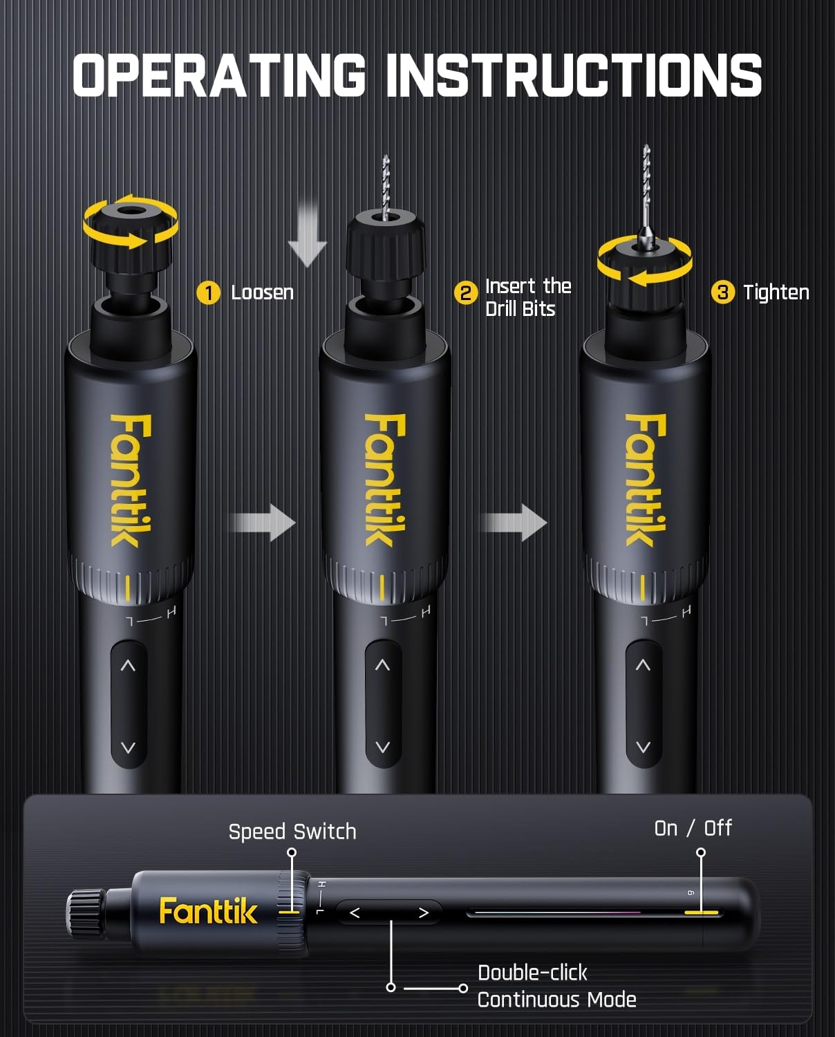 fanttik-k2-nano-power-drill-rechargeable-mini-hand-drill-kit-with-20-bits image 4