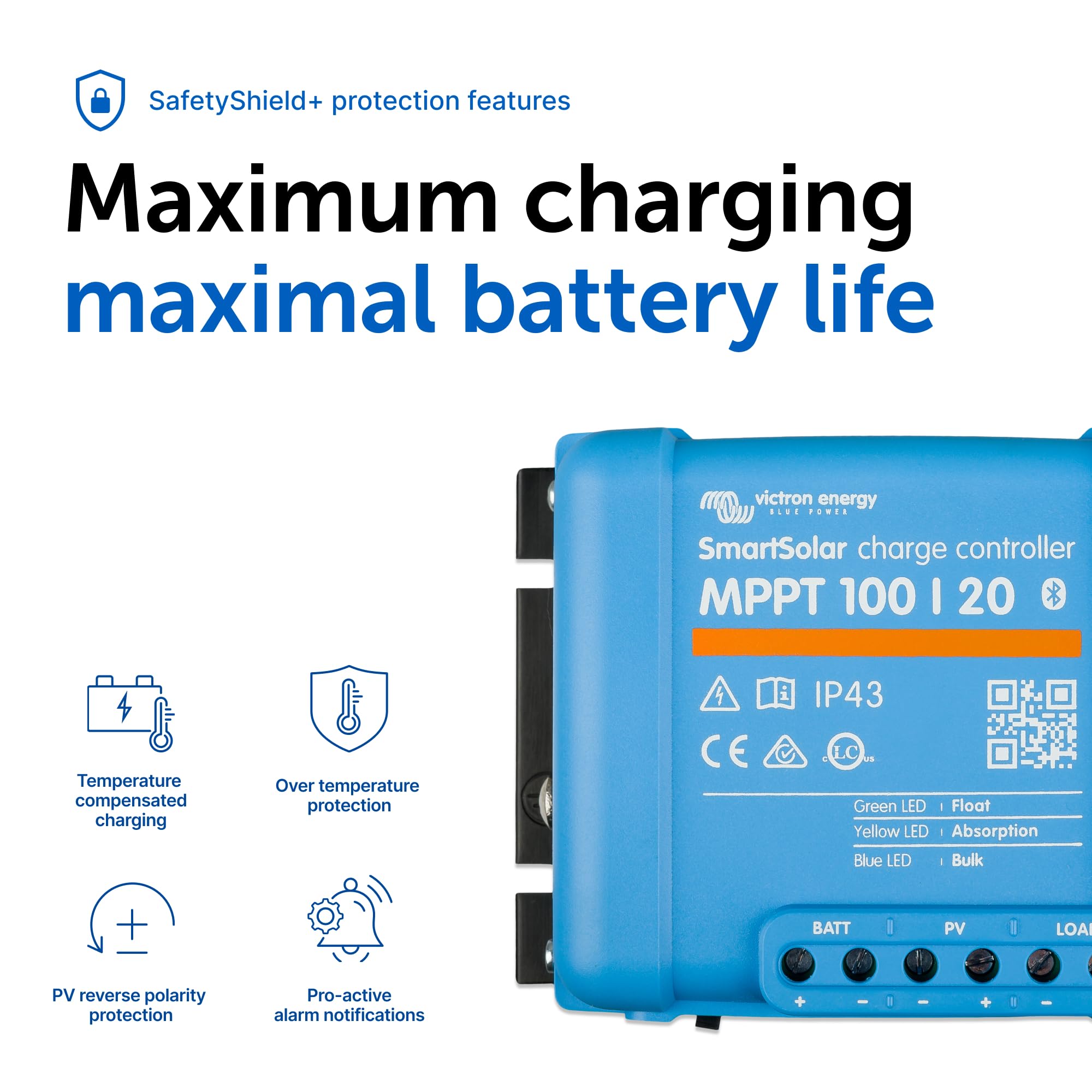 victron-energy-smartsolar-mppt-100-20-solar-charge-controller-100v-20a-48v-bluet image 8
