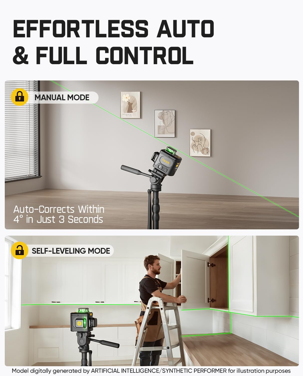 fanttik-d12-ace-laser-level-360-self-leveling-3x360-rechargeable-3d-green-cross- image 6