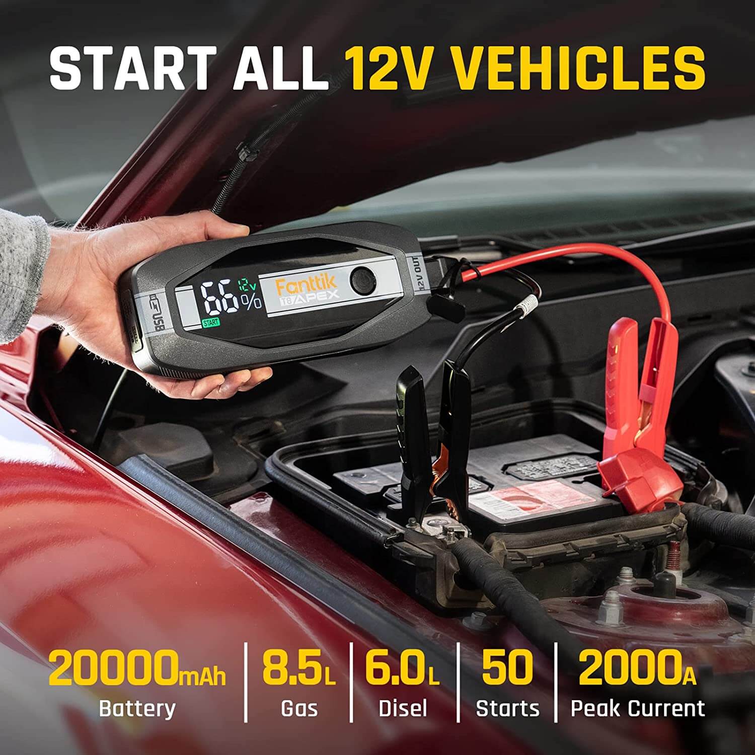 fanttik-t8-apex-2000-amp-jump-starter image 2