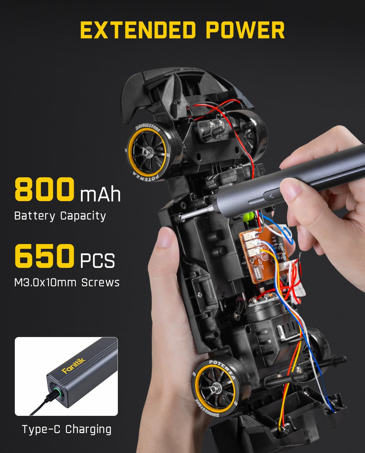 fanttik-e2-max-mini-electric-screwdriver-0-4n-m-torque-50-magnetic-bits-5-32-hex image 4