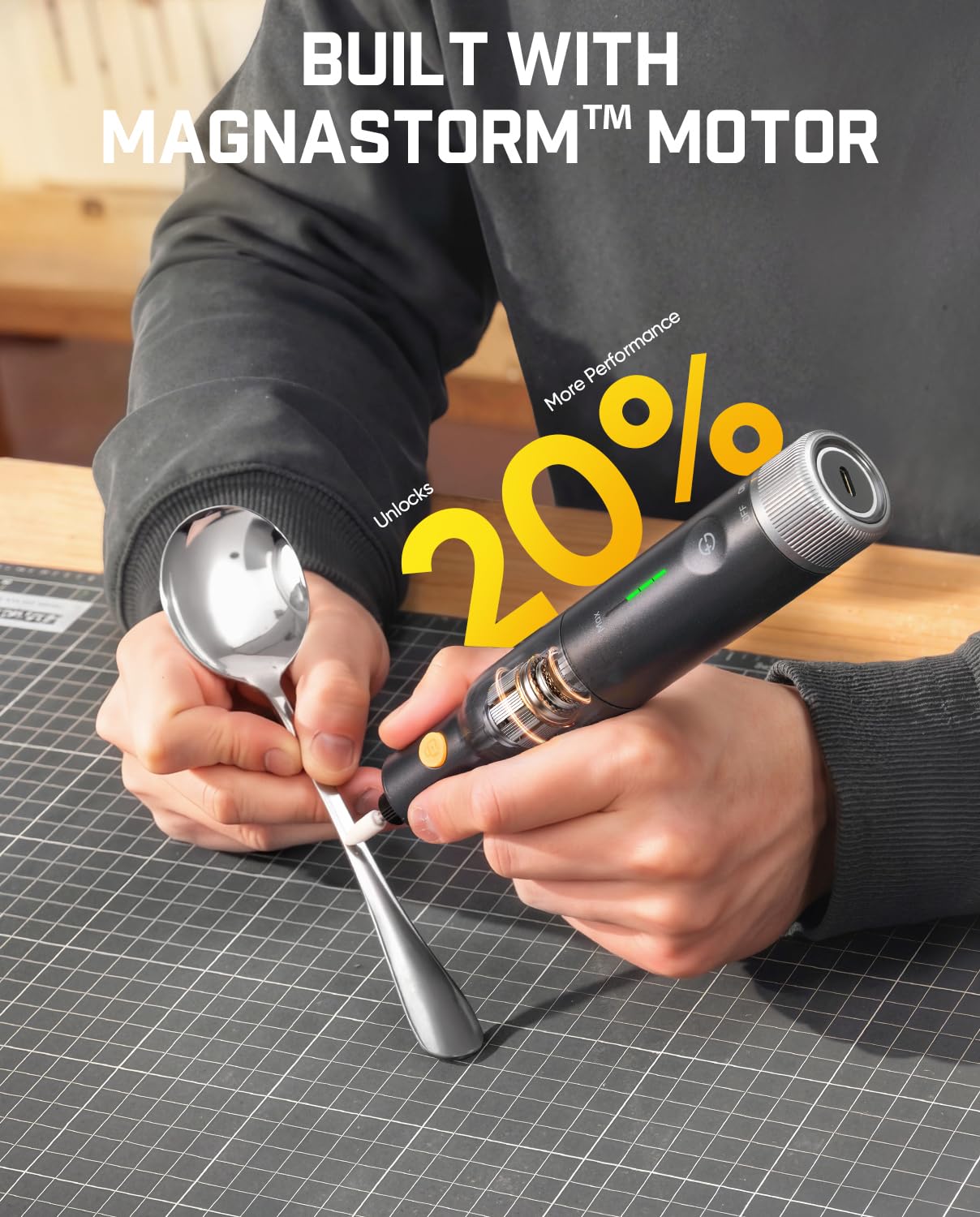 fanttik-f2-pro-kit-rotary-tool-25000-rpm-cordless-with-44-accessories-5-speeds-3 image 2