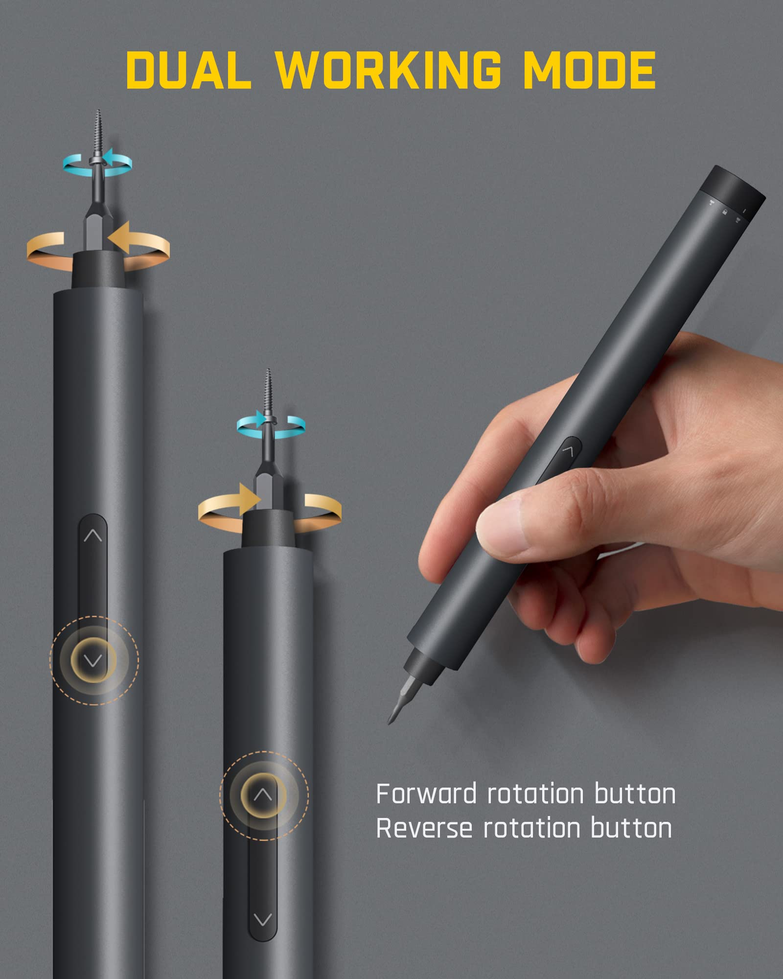 fanttik-e1-pro-mini-electric-screwdriver-precision-set-with-24-magnetic-bits-led image 7