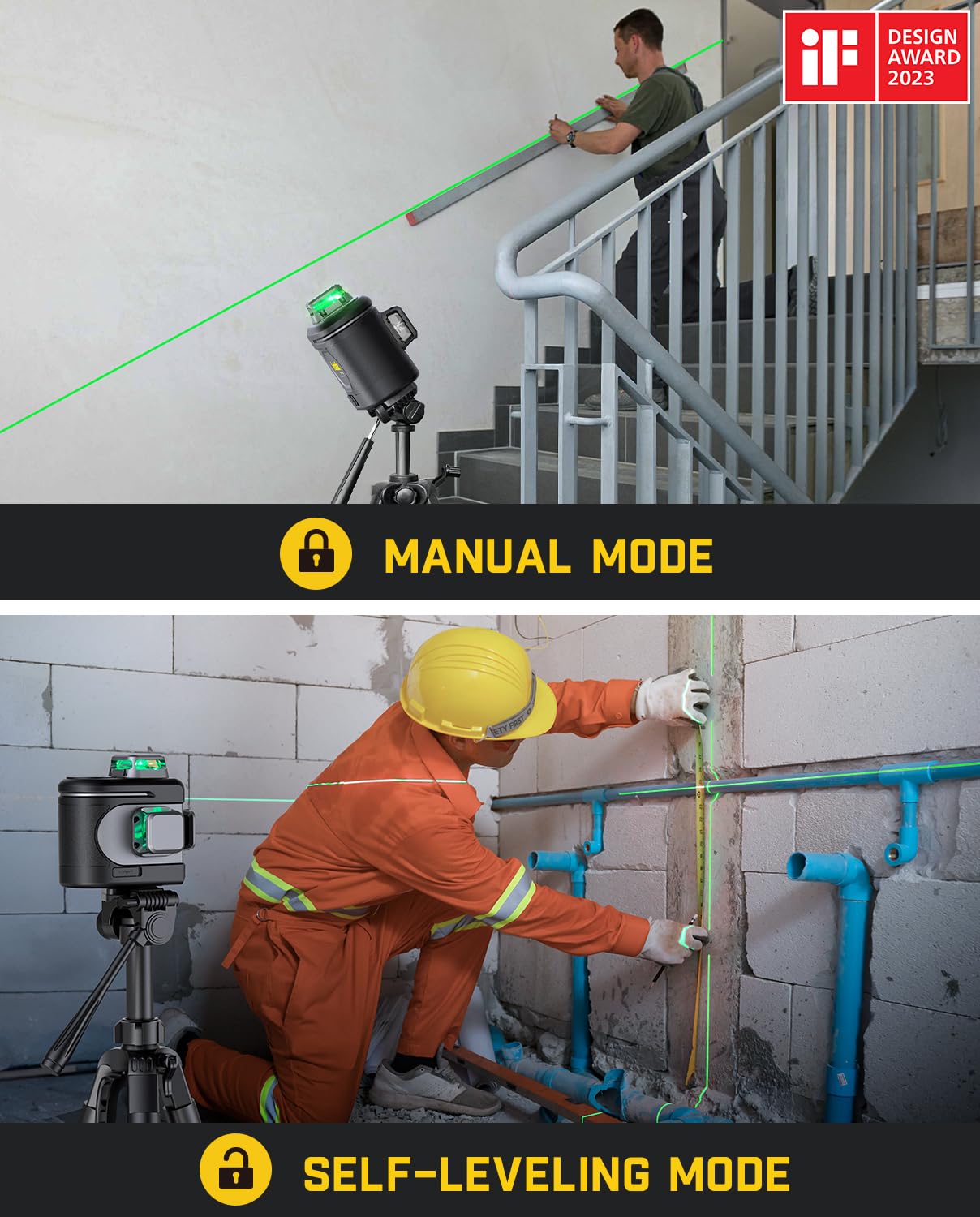 fanttik-d12-pro-laser-level-3x360-self-leveling-cross-line-laser-with-led-screen image 7
