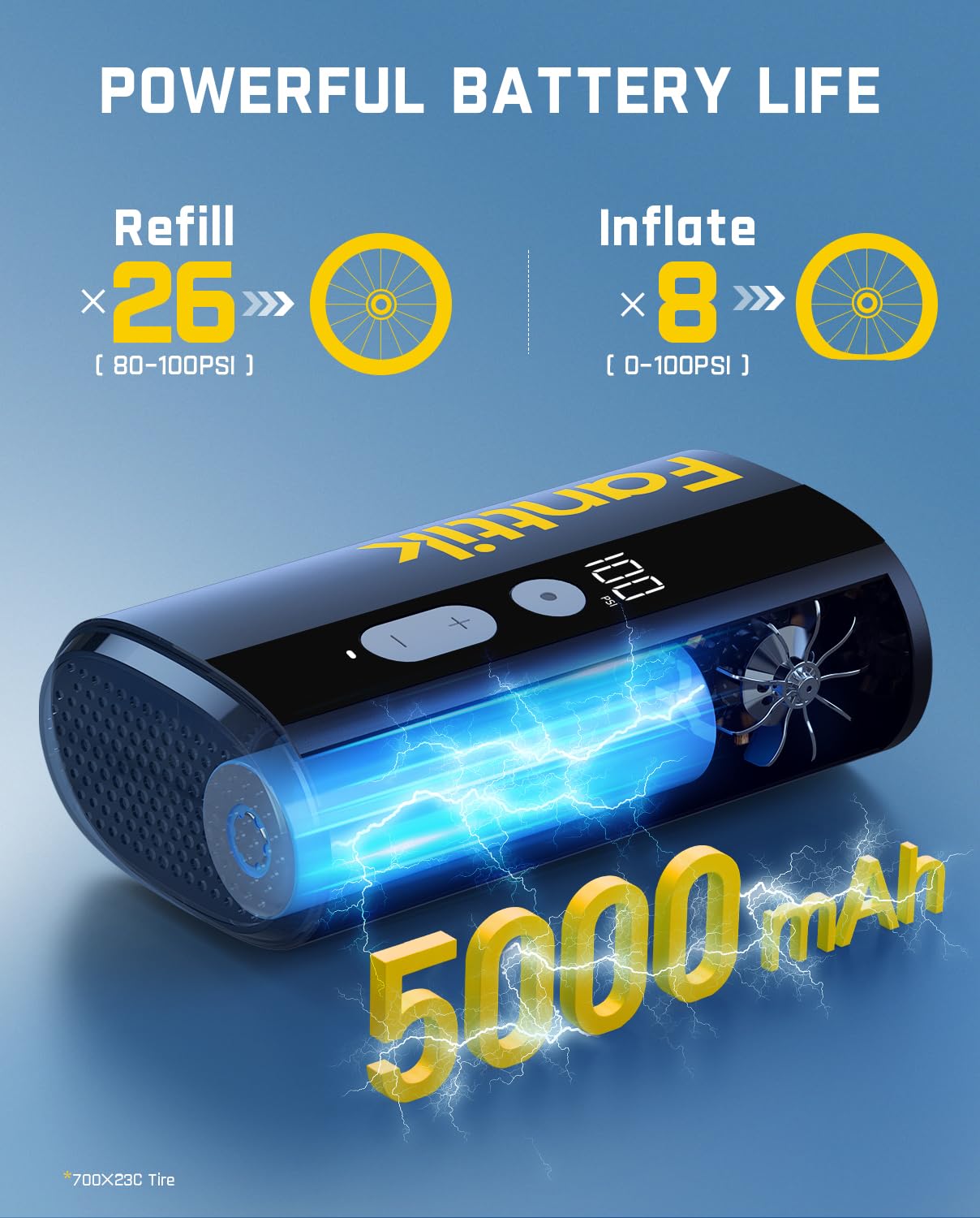 fanttik-x9-ace-mini-bike-pump-150psi-electric-air-pump-with-presta-and-schrader- image 3
