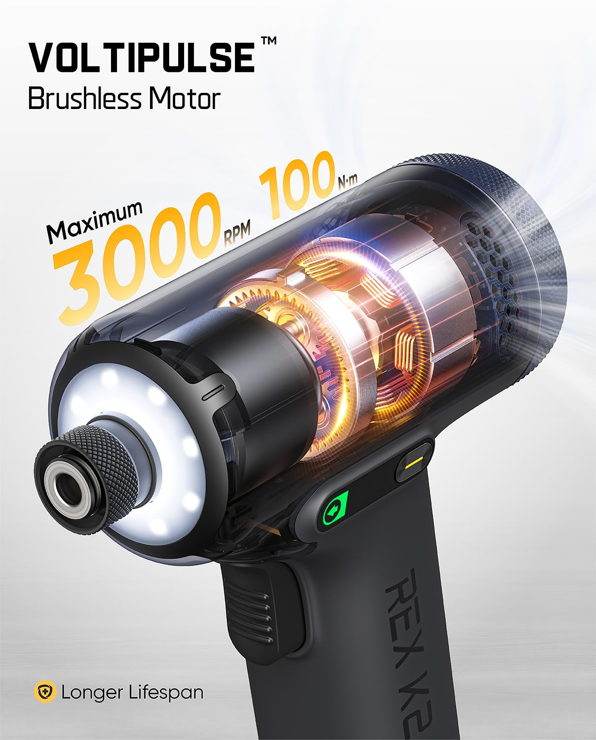 fanttik-rex-k2-apex-impact-driver-brushless-100-n-m-torque-3000mah-battery-dual- image 2
